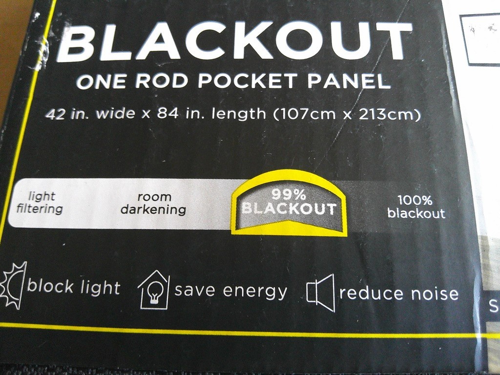 Eclipse Samara Solid Blackout Curtain Panels SET (42″ wide by 84″ long) NEW