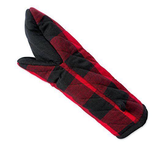 Buffalo Check Kitchen Collection, Classic Oven Mitt Rectangular Red & Black
