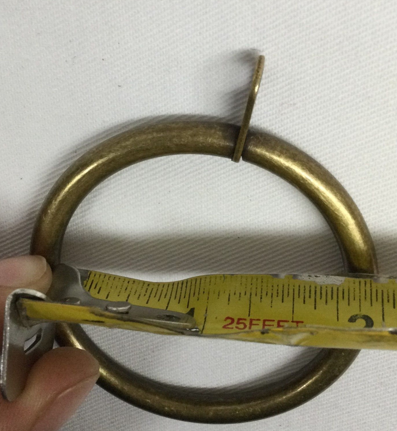 Pack of 10 – 1 3/4” Curtain Rings Metal Pole for Window Drapes – Gold