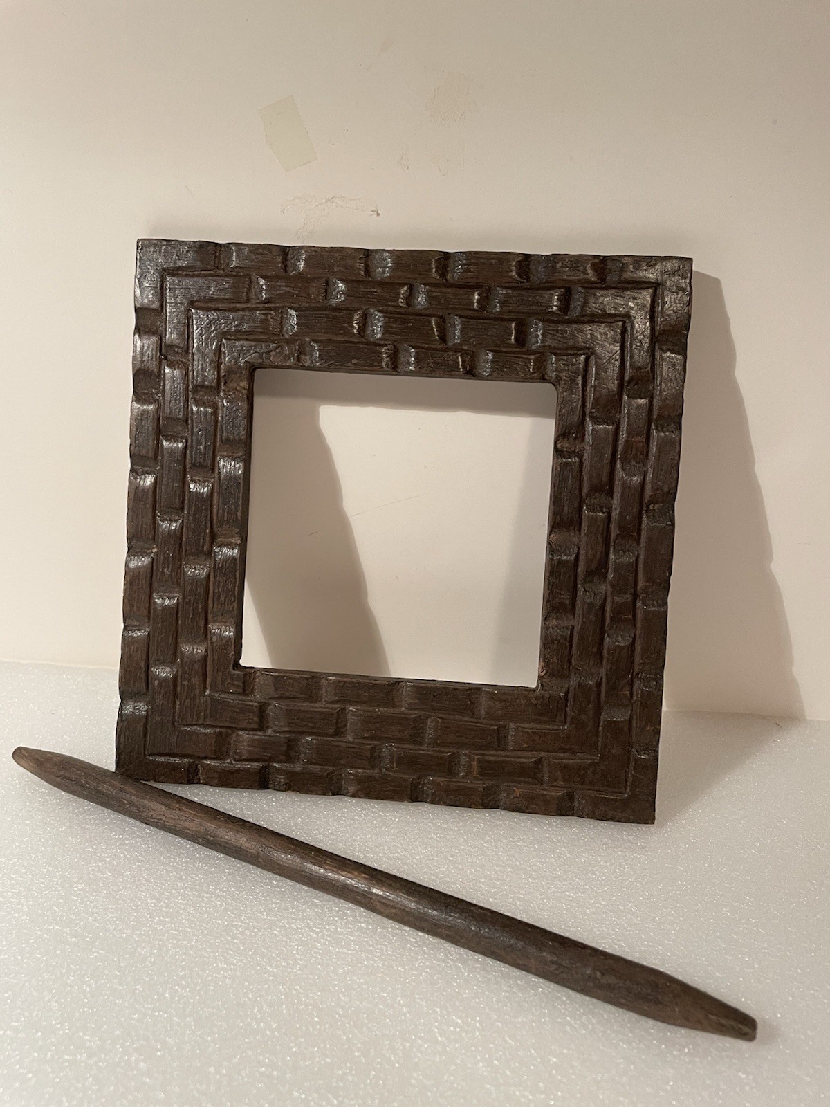 Wooden Window Curtain Brooch Tieback Holdback Square /Round Your Choice Each $15