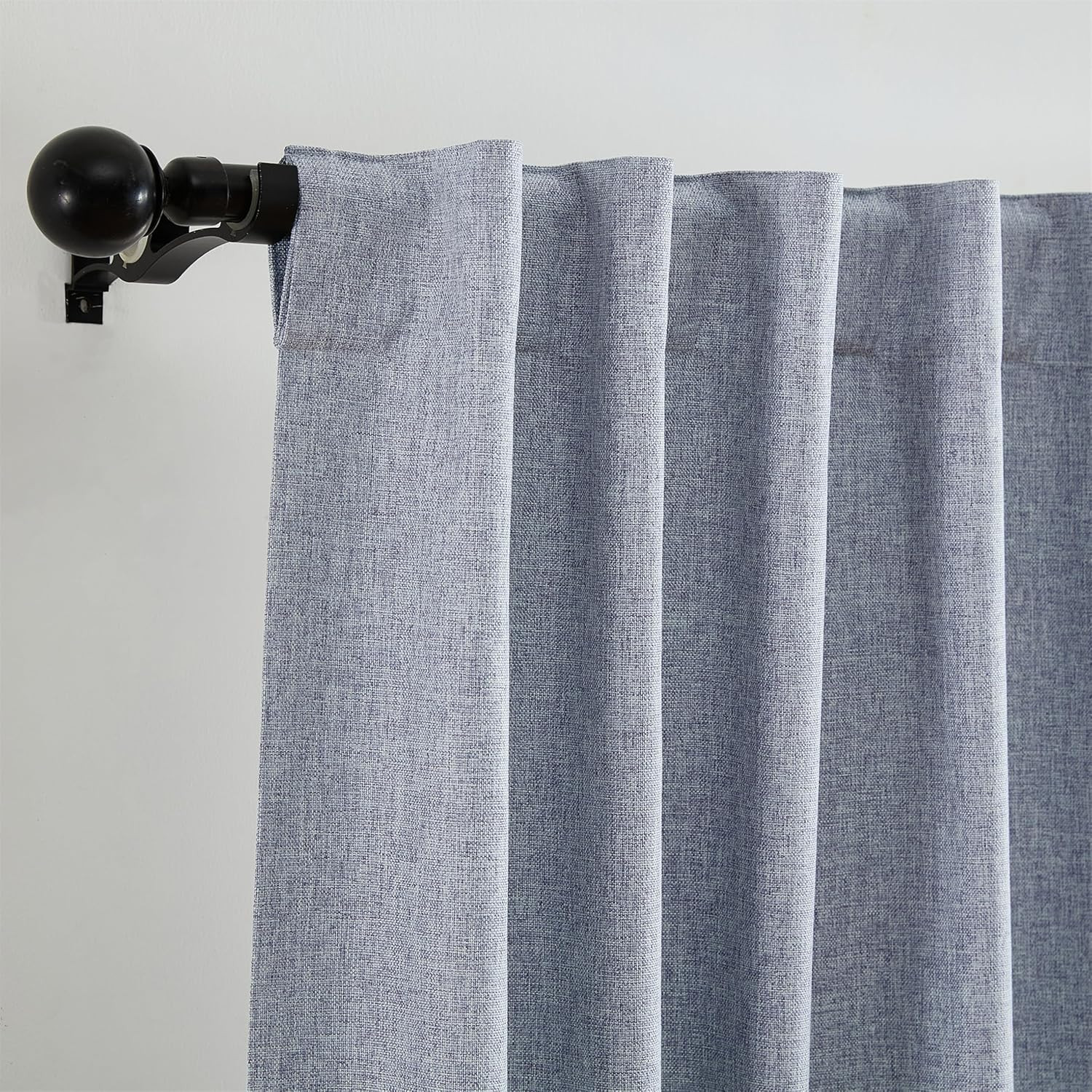 Home Fashions Solace 100% Max-Blackout Energy Efficient Solid Texture Window Cur