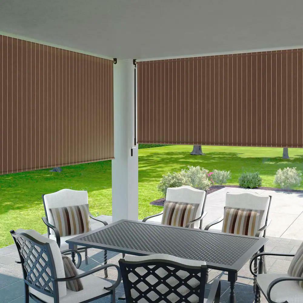 Coolaroo Exterior Roller Shade Light Filtering Fade Resistant 96 in W x 72 in L