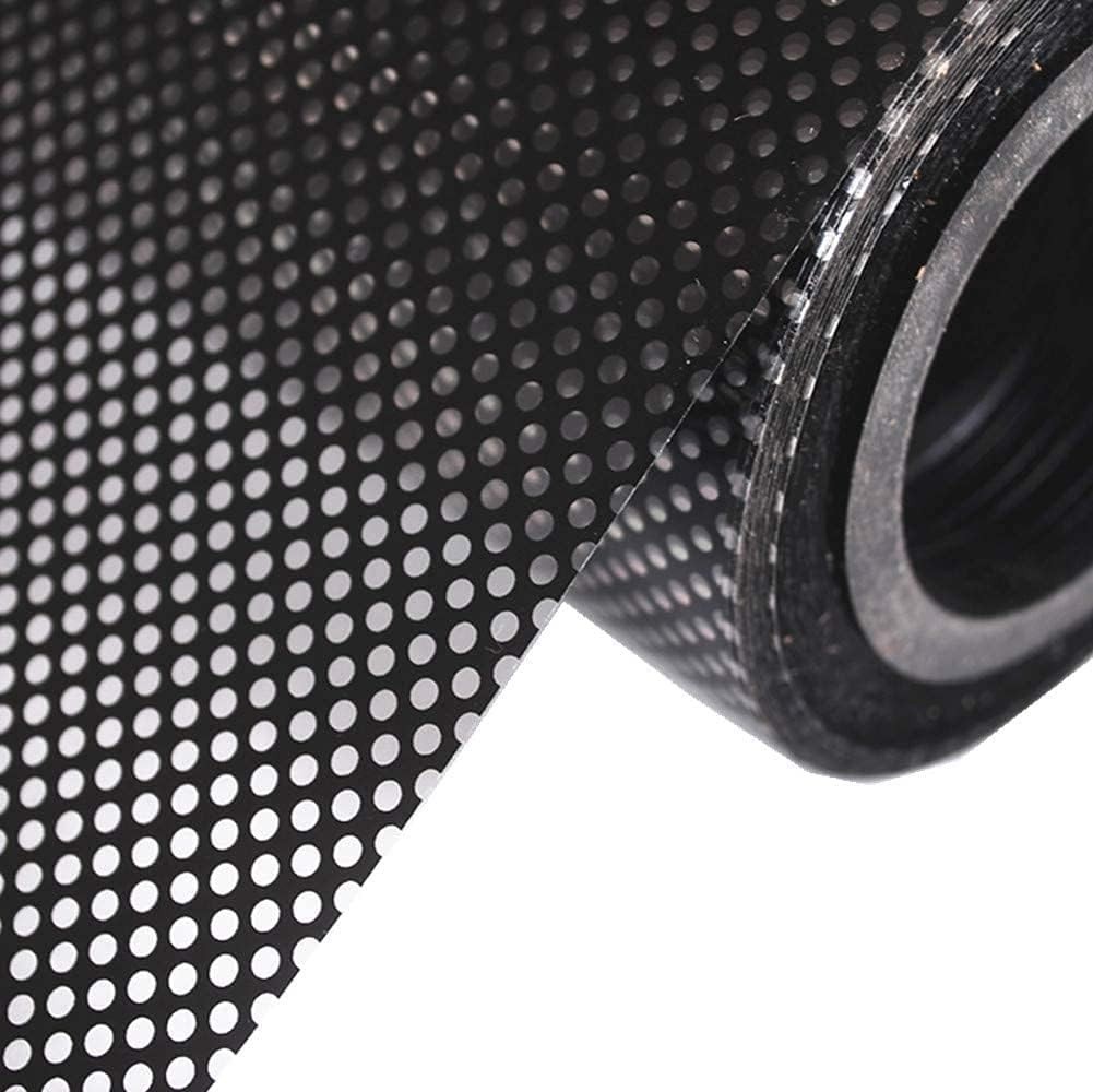 Oneway Perforated Black Vinyl Privacy Window Film Electrostatic Adhesive Glass..