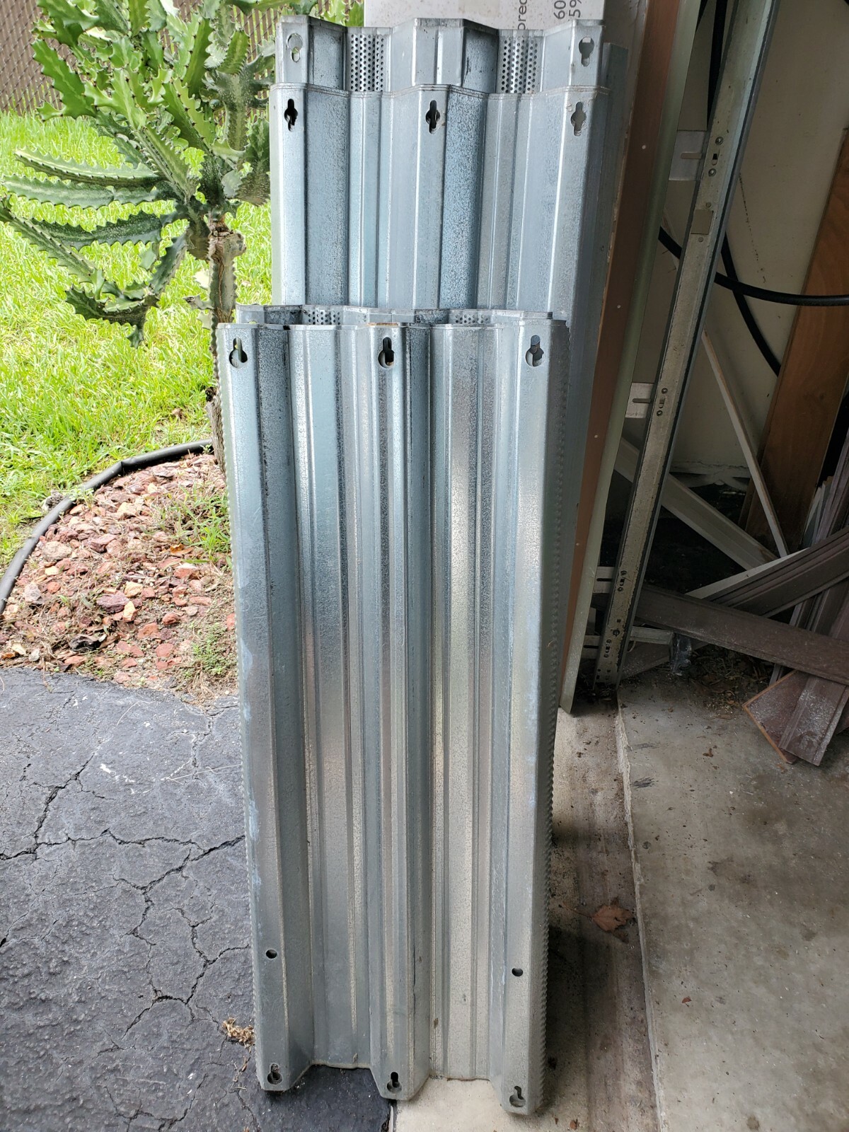 Hurricane Panels – Galvanized Steel – Used – Multiple Lengths – 15″ Width