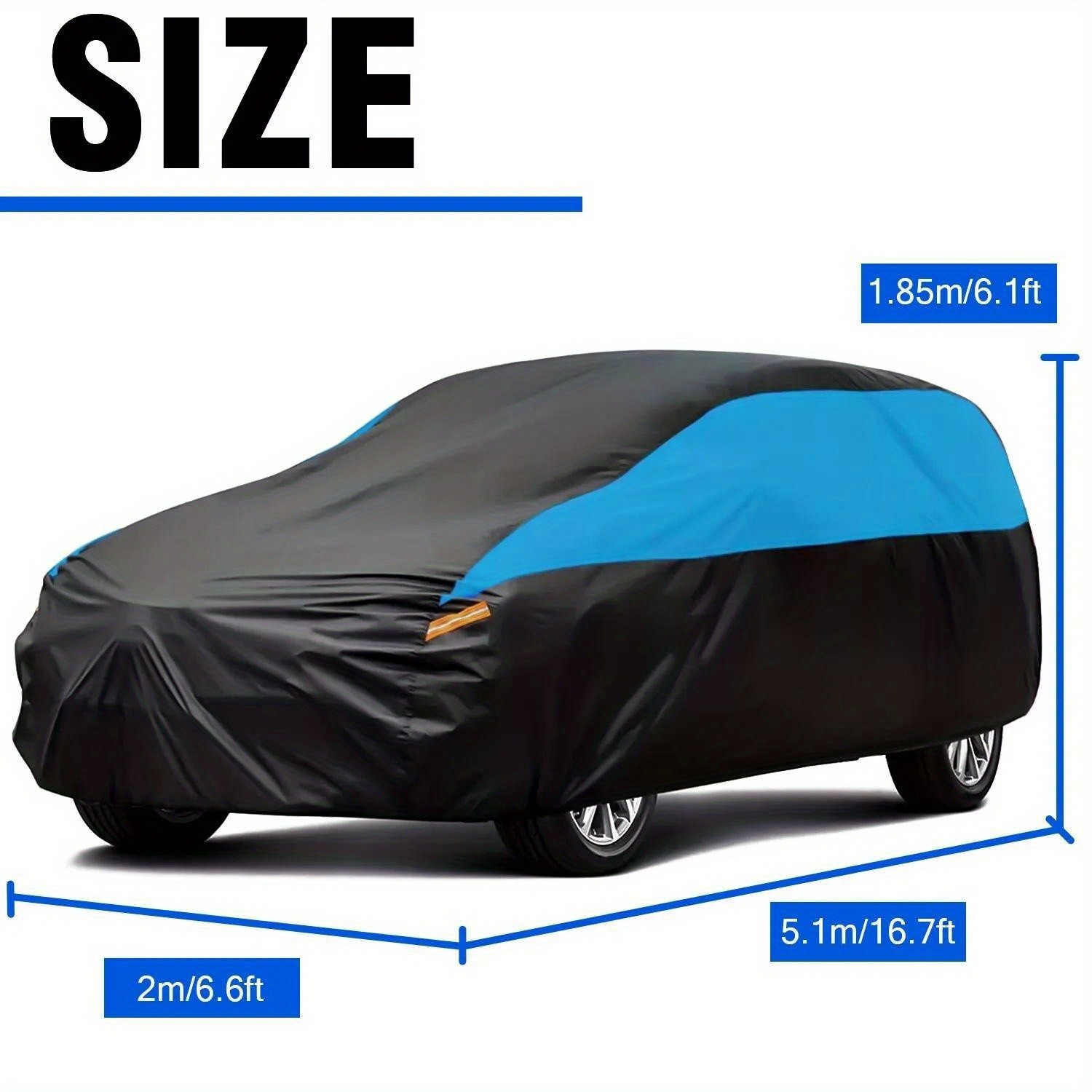High Quality Scratch Resistant Complete SUV Car Cover, Snow and Rain Resistant