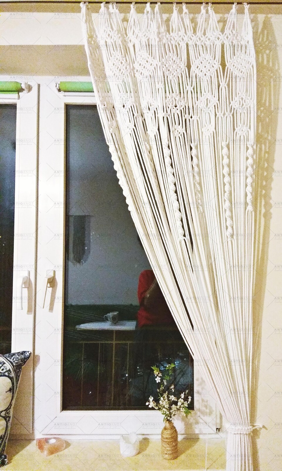 Macrame Door Curtain | large Wedding Backdrop | Large Tapestry | Window curtain