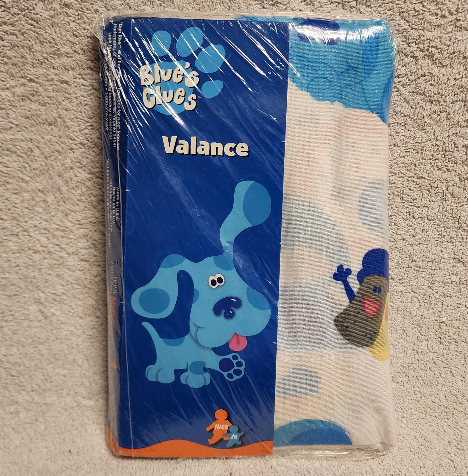 Vintage New Blues Clues Valance 2000 Nick Jr Home Fashions for Kids Dan River