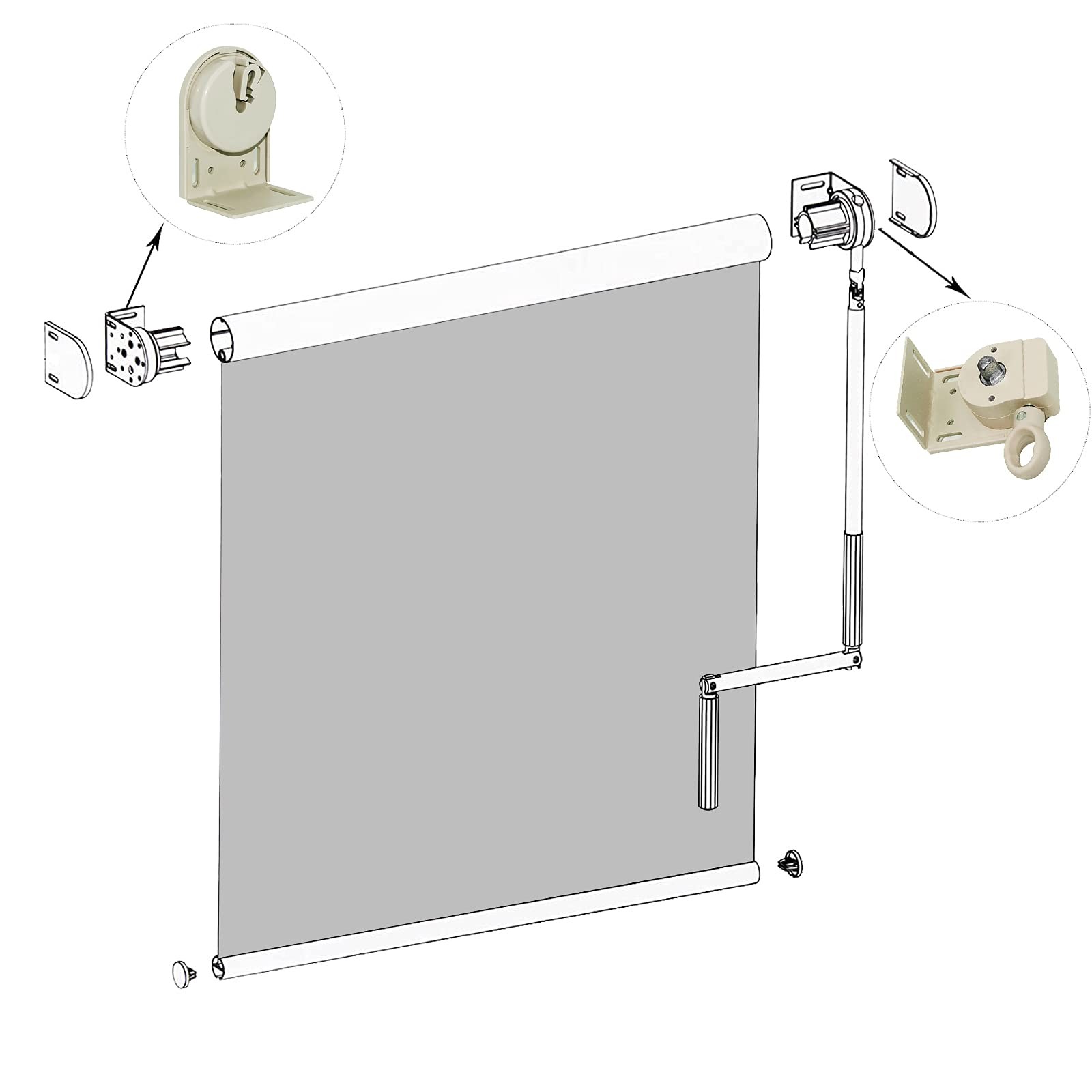 Lihopefe Cordless Bracket Sunshade Replacement Accessory Suitable for Coolaro…