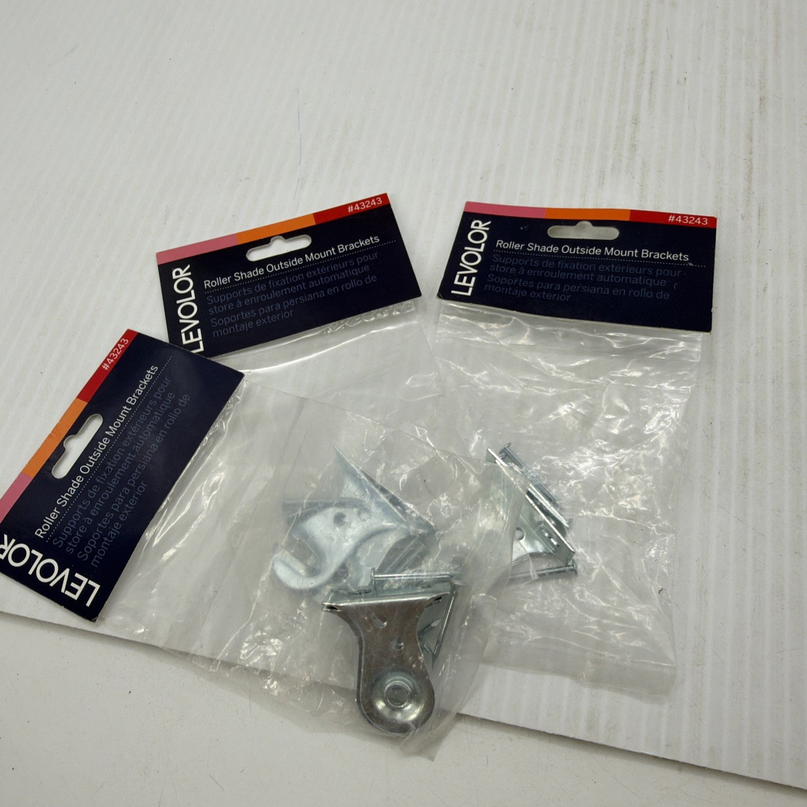 LEVOLOR Roller Shade, Outside Mount Brackets Sold In Sets Of 3 {89}