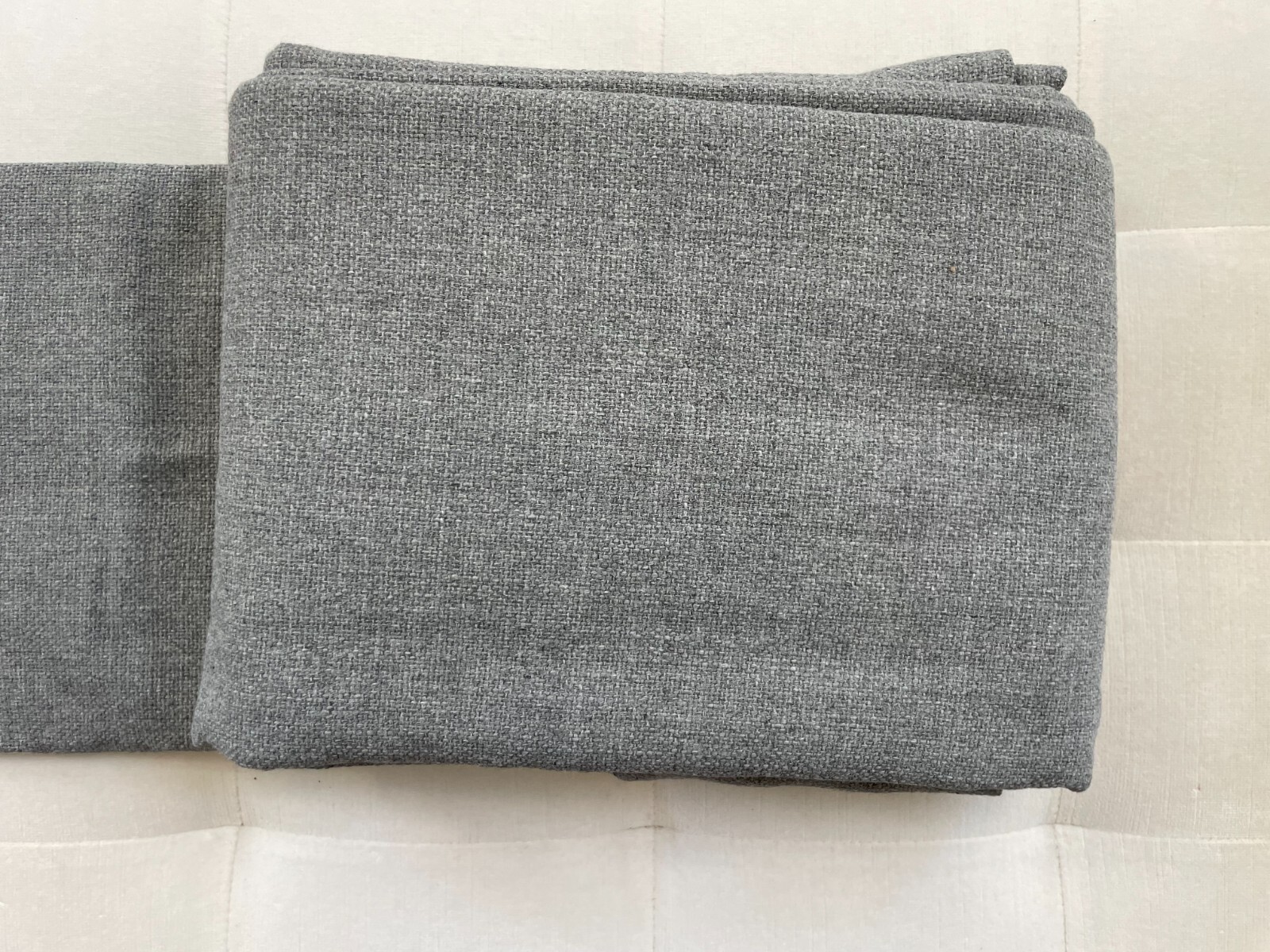 Restoration Hardware PERENNIALS SOLID TEXTURE LINEN RP 50″ x 96″ Set/2 Fog NWT
