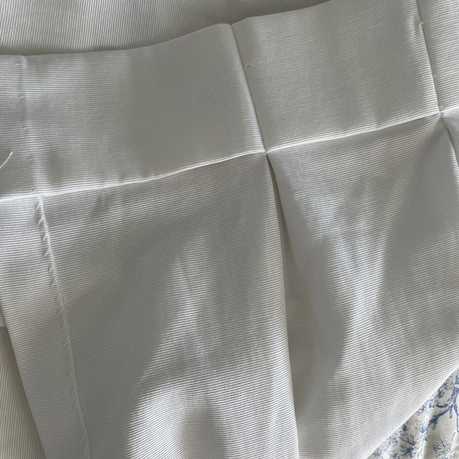 Custom White Pinch Pleat Linen Blend 3 Panels 35×83”, 1 Panel 44”x83 ( 4 Qty)