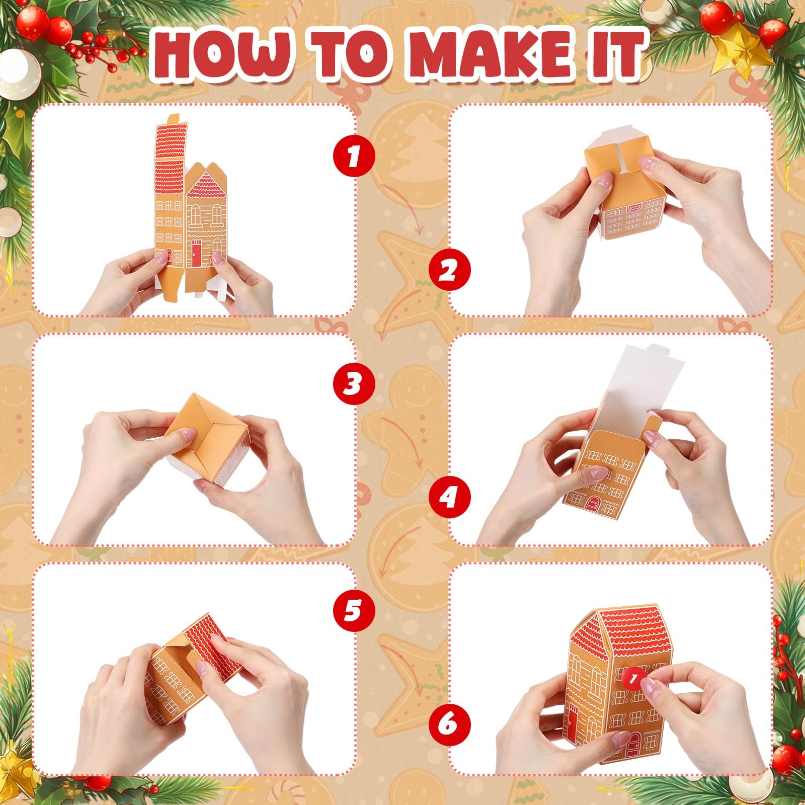 30 Pcs Christmas Advent Calendar Boxes DIY Christmas Village Advent Calendar …