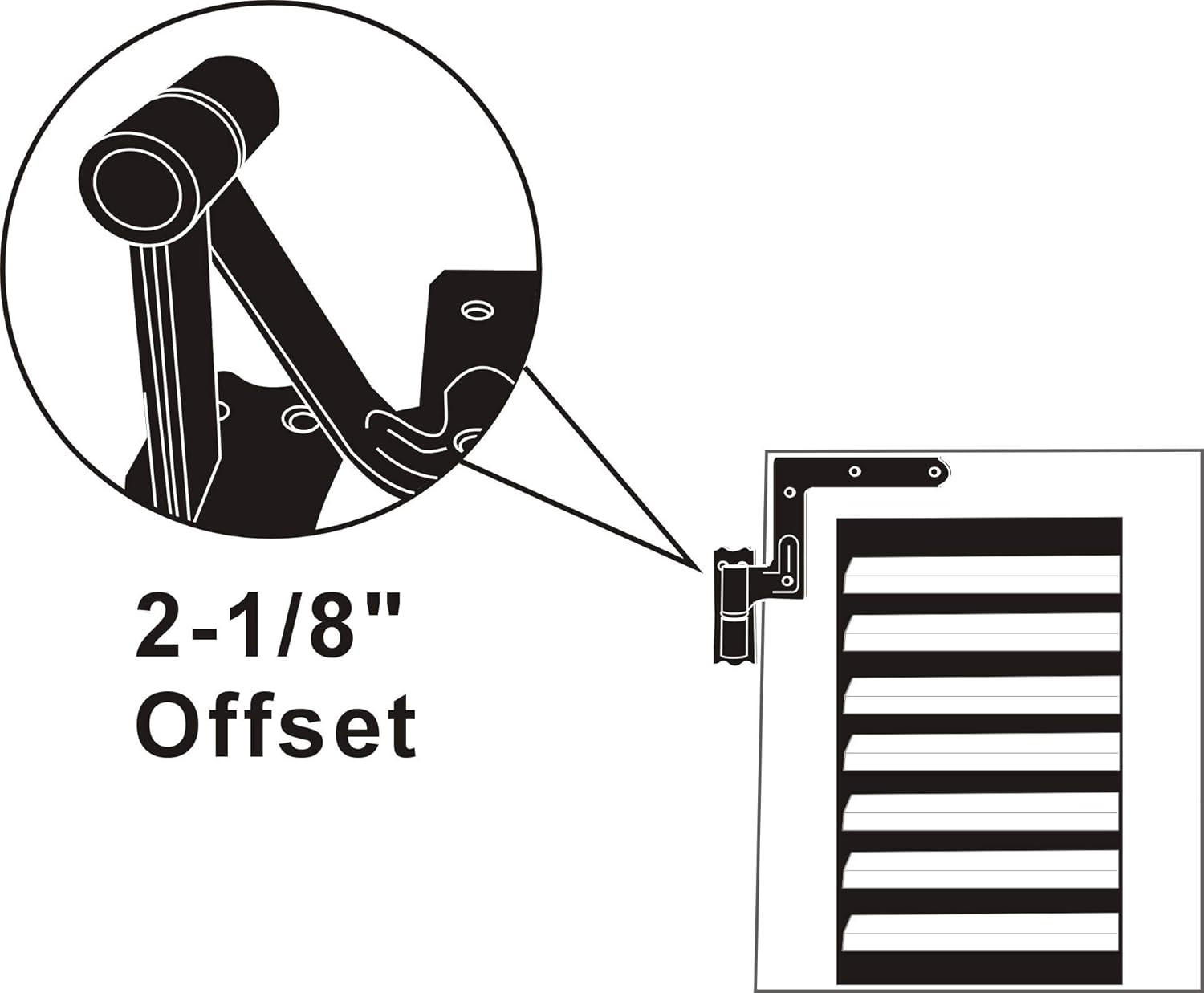 Matte Black Shutter Hinges for Wood & Brick – 16 Pack, Taiwan Made