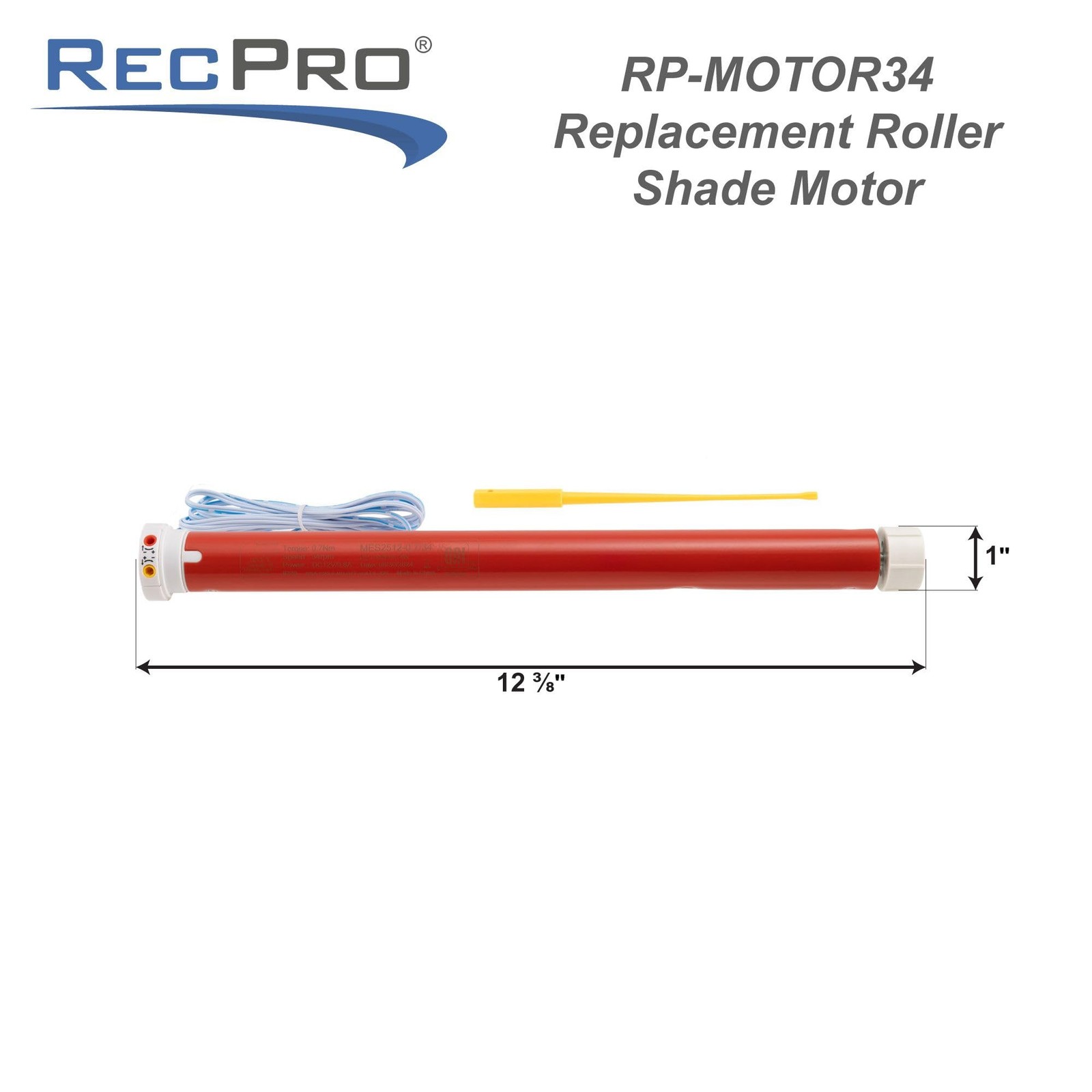 Recpro Rv Electric Roller Shade Replacement Motor For Irvine Brand Roller Shades