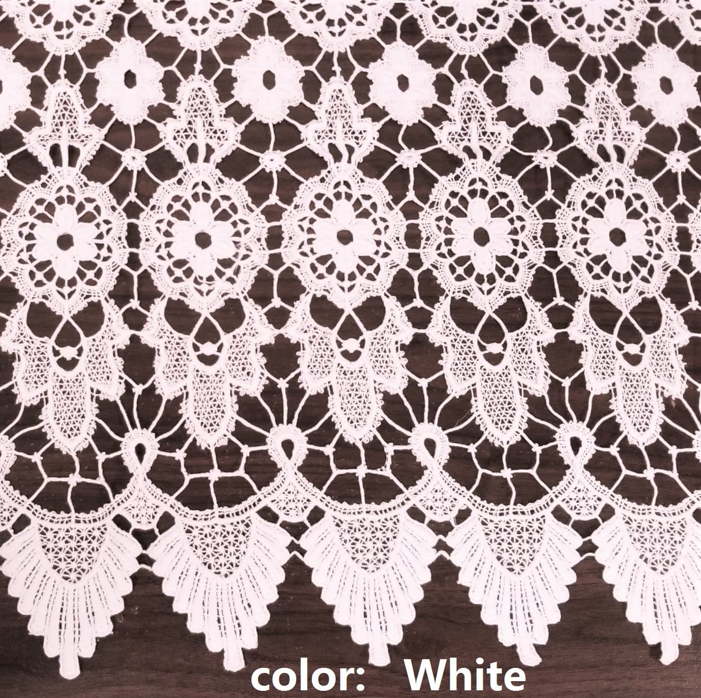 Today’S Curtain Todays Curtain Medallion Macram Panel 63White48W X 63L Lh0106K