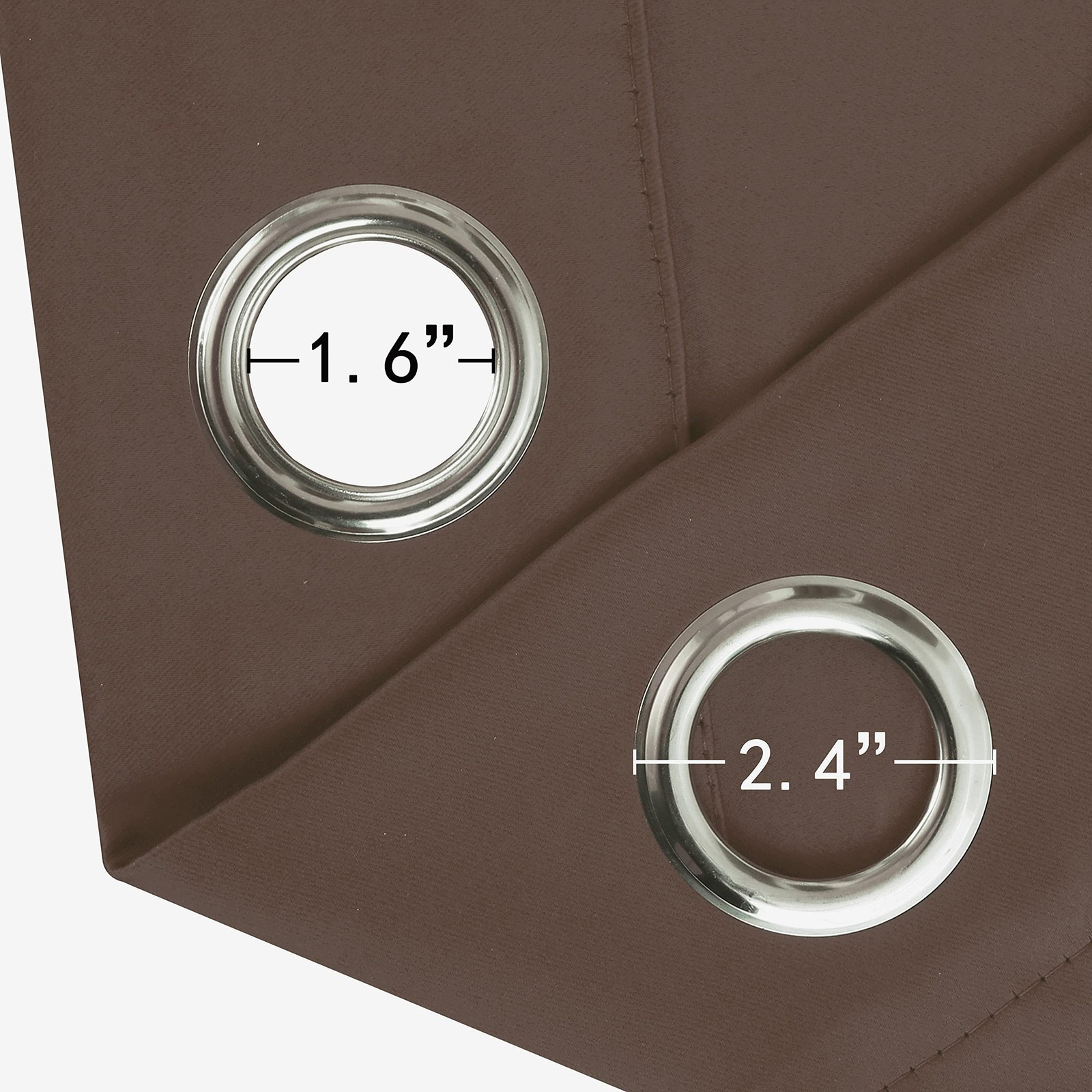 Chocolate Brown Thermal Blackout Curtains/52 X 84 Inch/Set of 2 Panels Room Dark
