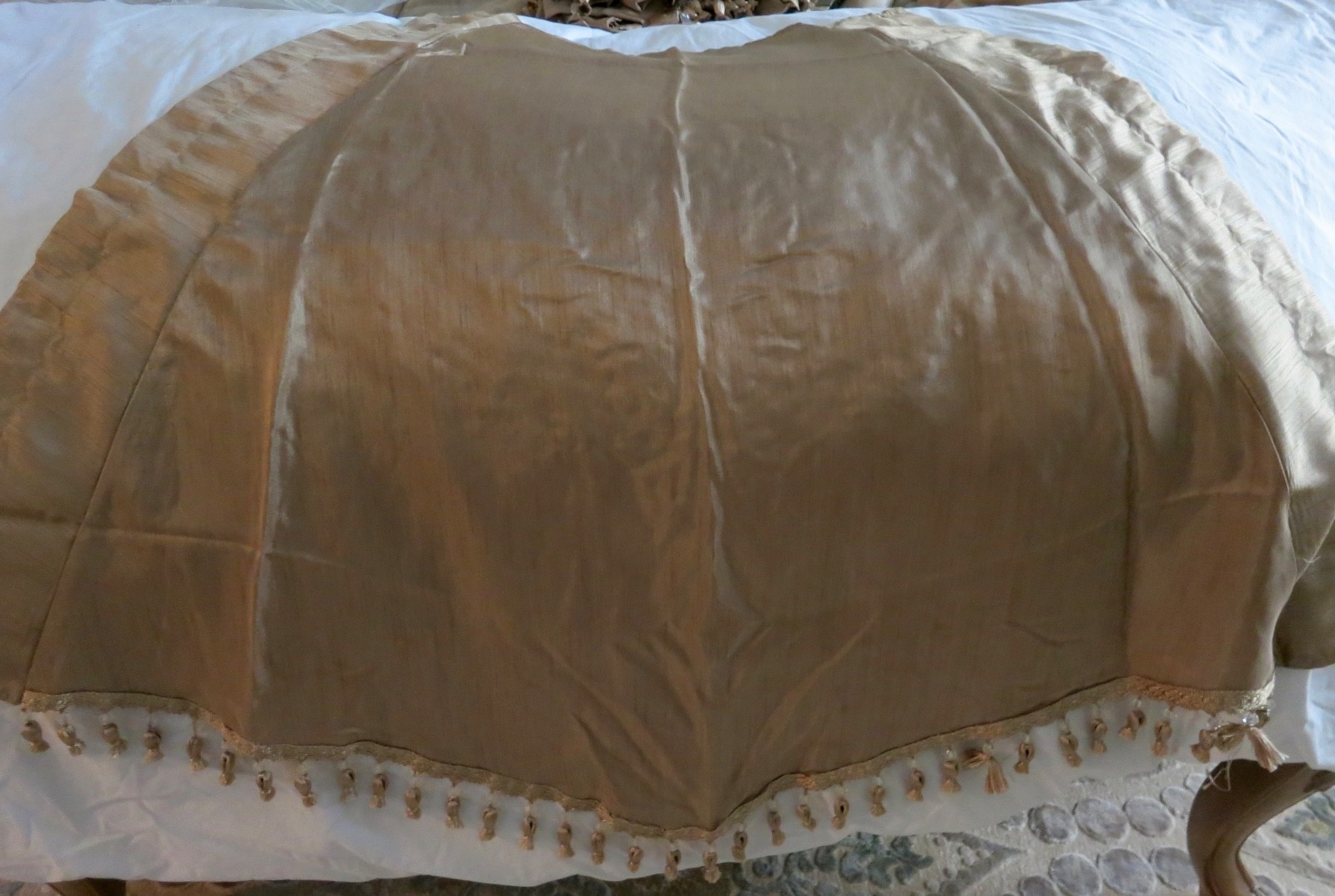 Chris Madden Window Treatment Luxurious Tassels/Beaded Swag Waterfall Valance