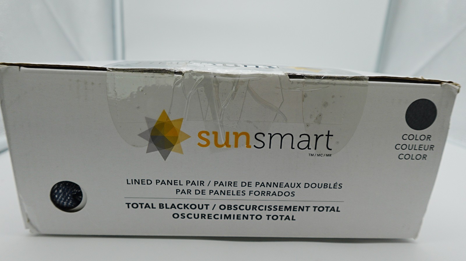 SunSmart Total Blackout Curtain Panel Pair with Grommets, Energy Efficient Drape