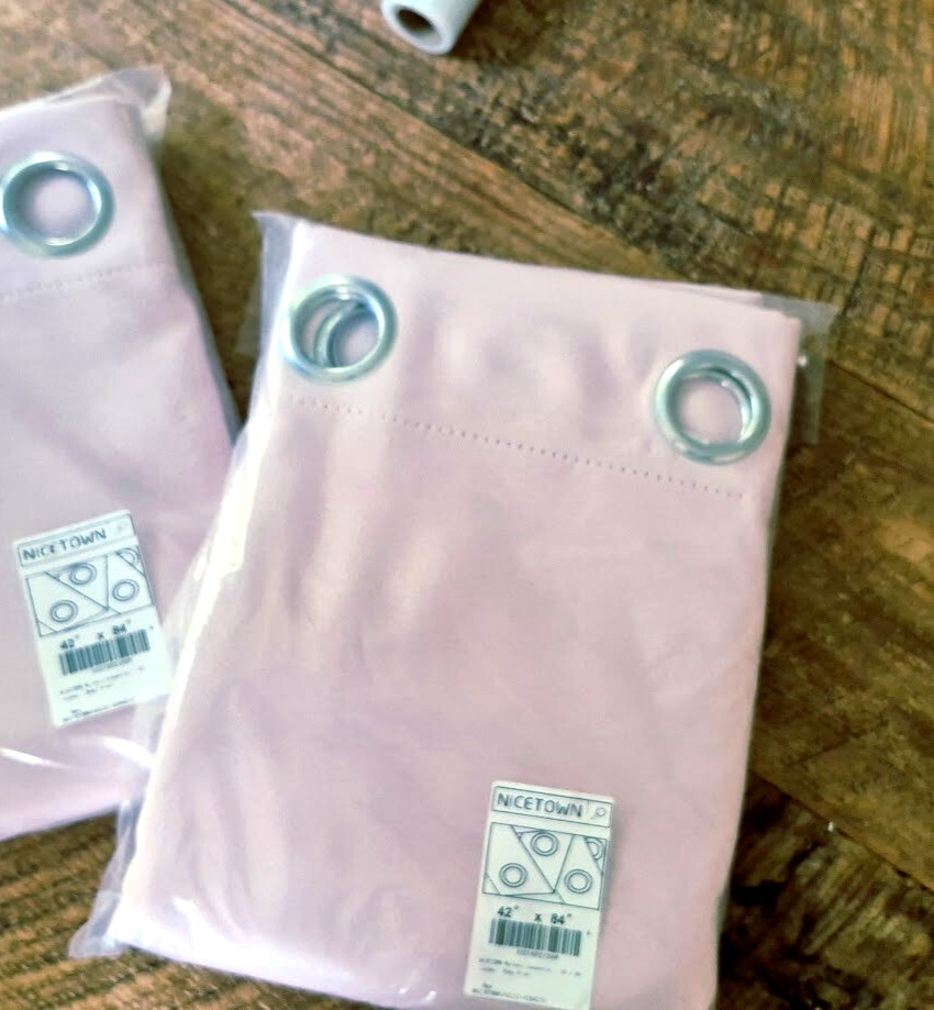 Nicetown Light Filtering Baby Pink Curtain Panels Set of 2 New In Pack 42″ X 84″