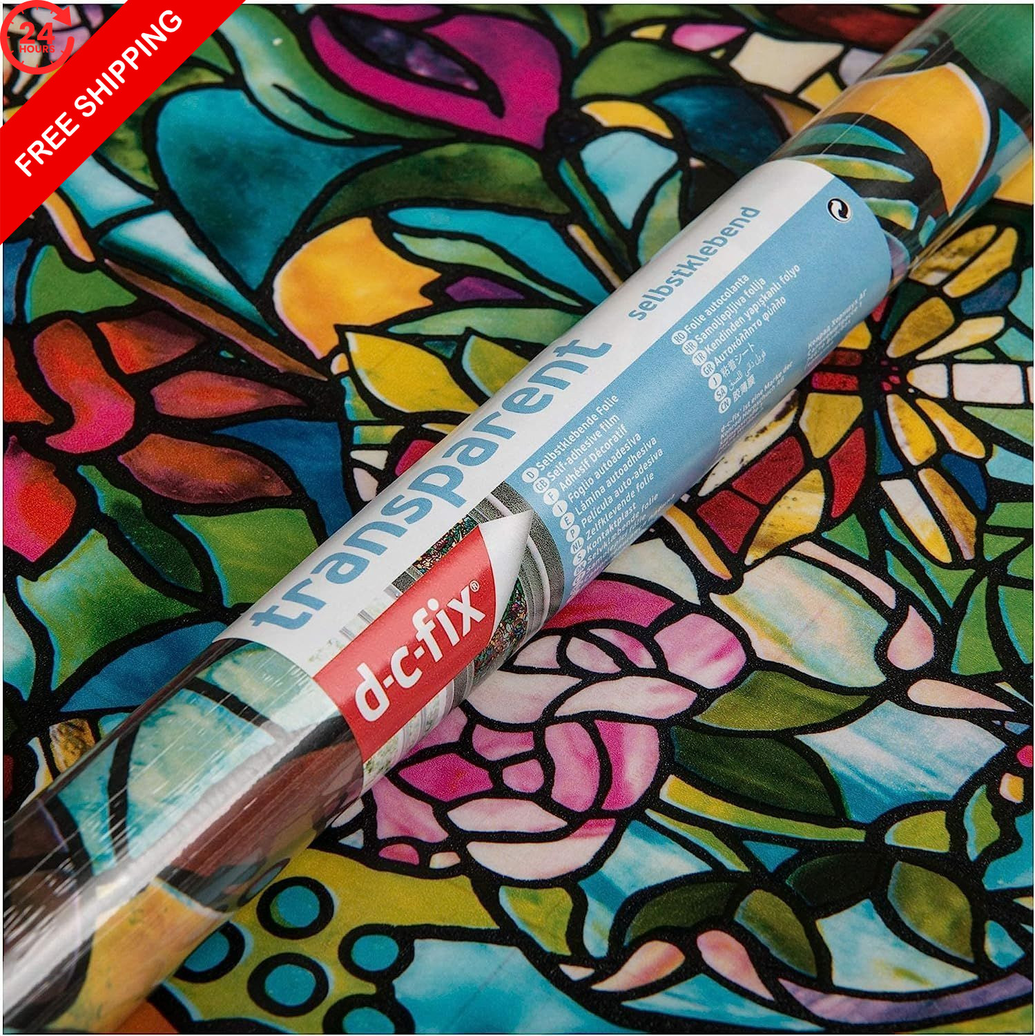 d-c-fix 346-0647 Self-Adhesive 1 Roll – 17″ x 78″, Spring Chapel / Tulia
