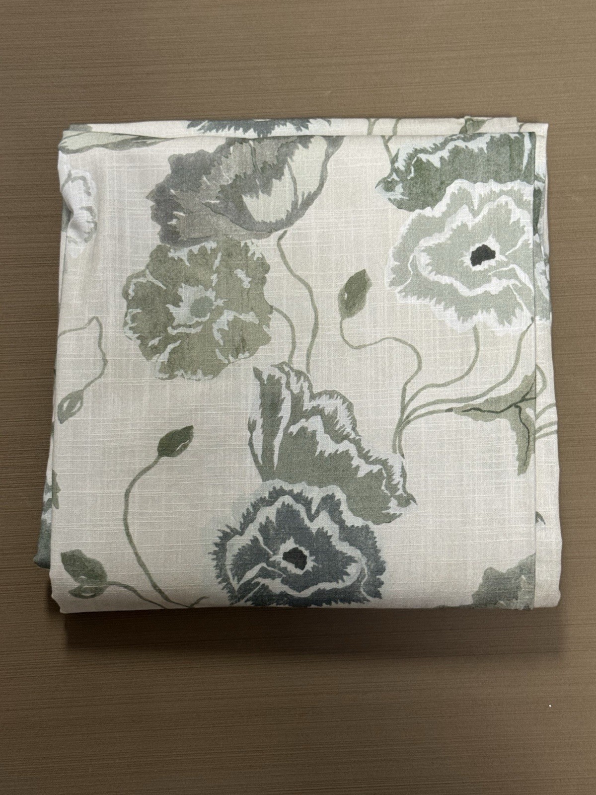 West Elm Poppy Blooms Curtain 48×96” Vetiver Green (1 Curtain) Open Box
