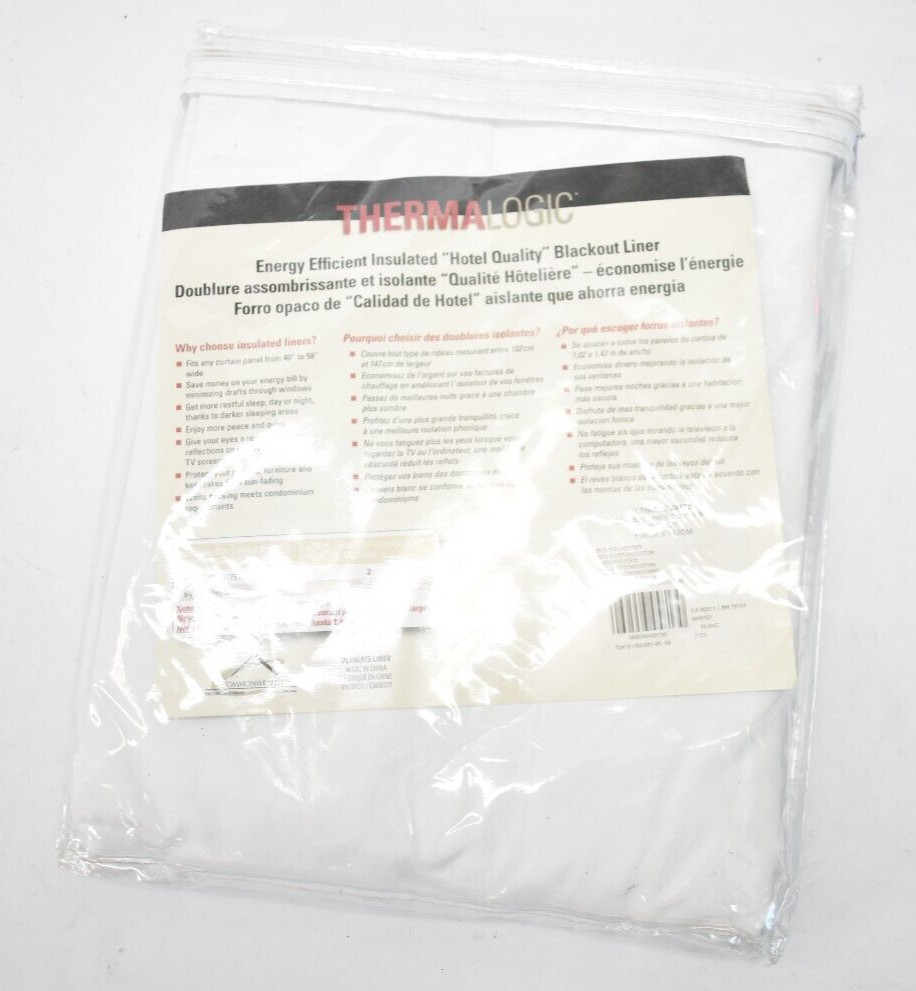 ThermaLogic Energy Efficient insulated Blackout Liner 45″ x 56″ Fits 63″ Long