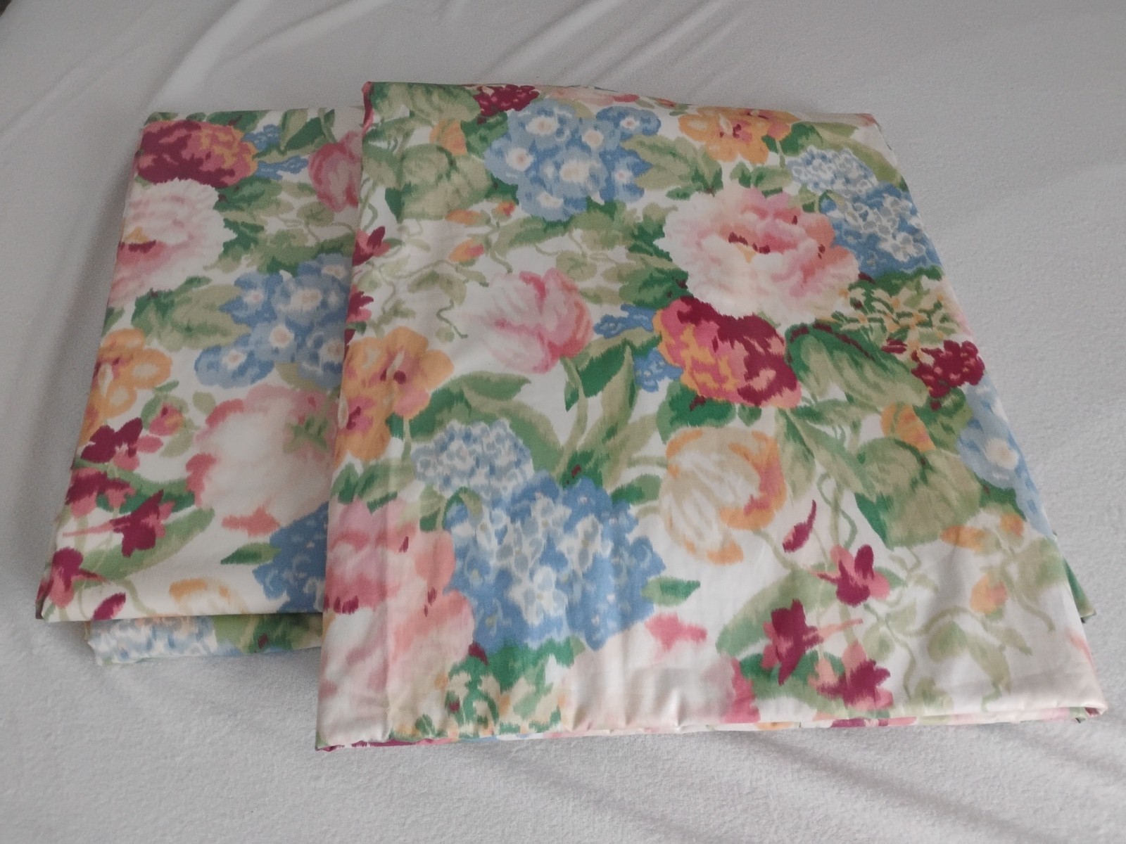 90’s Custom Floral Chintz Curtains Drapes Curtain Panels Cottagecore GC 124 X 75