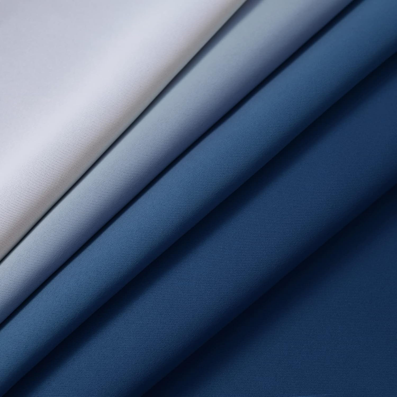 Blue Ombre Curtains Light Blocking Gradient Color Drapes Room Darkening Thermal