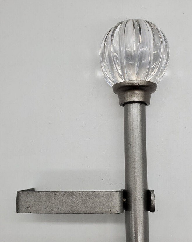 Fluted Ball 5/8″ Curtain Rod, Dark Nickel, 2 Sizes