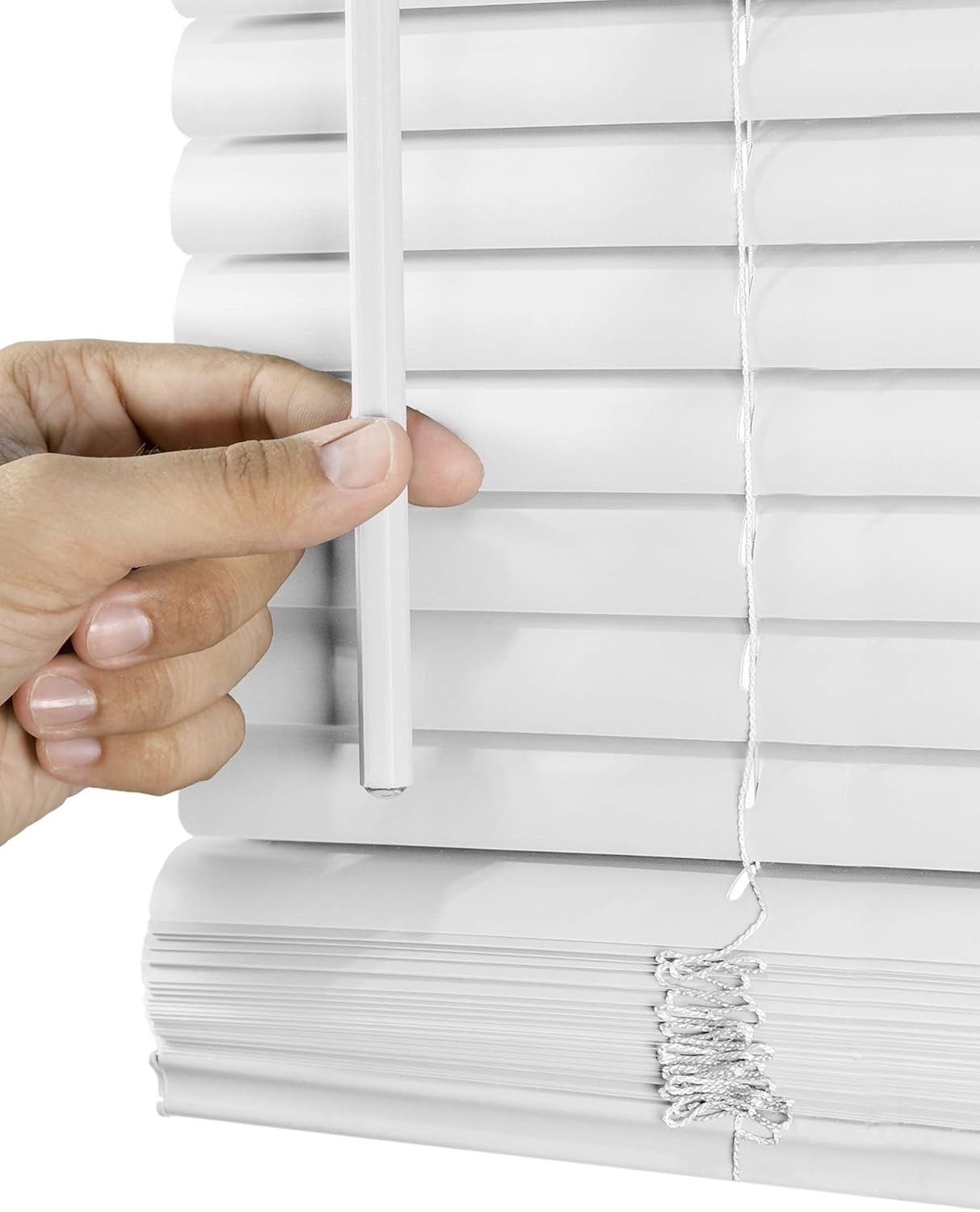 CHICOLOGY Blinds for Windows Mini Blinds 31 x 64 Gloss White
