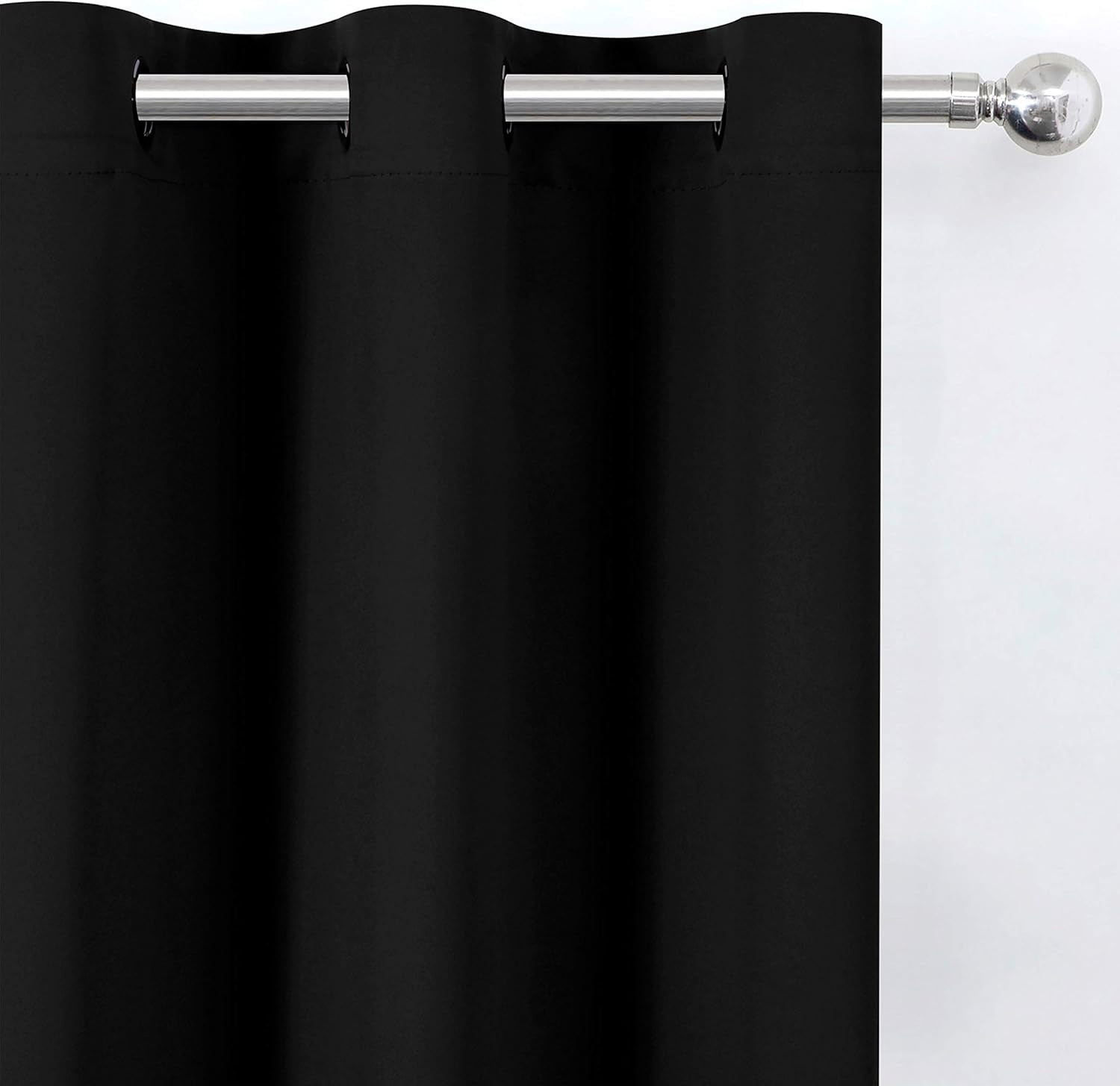 Blackout Curtains 52 X 84 Inches Long Black Curtains Set of 2 Panels Thermal Ins