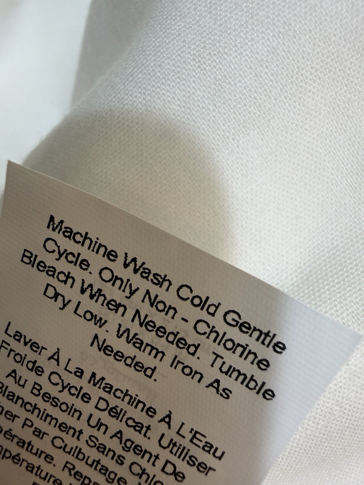 Pottery Barn Belgian Flax Linen Curtain Pole Top Drape Panel WHITE 50x 84″ NEW