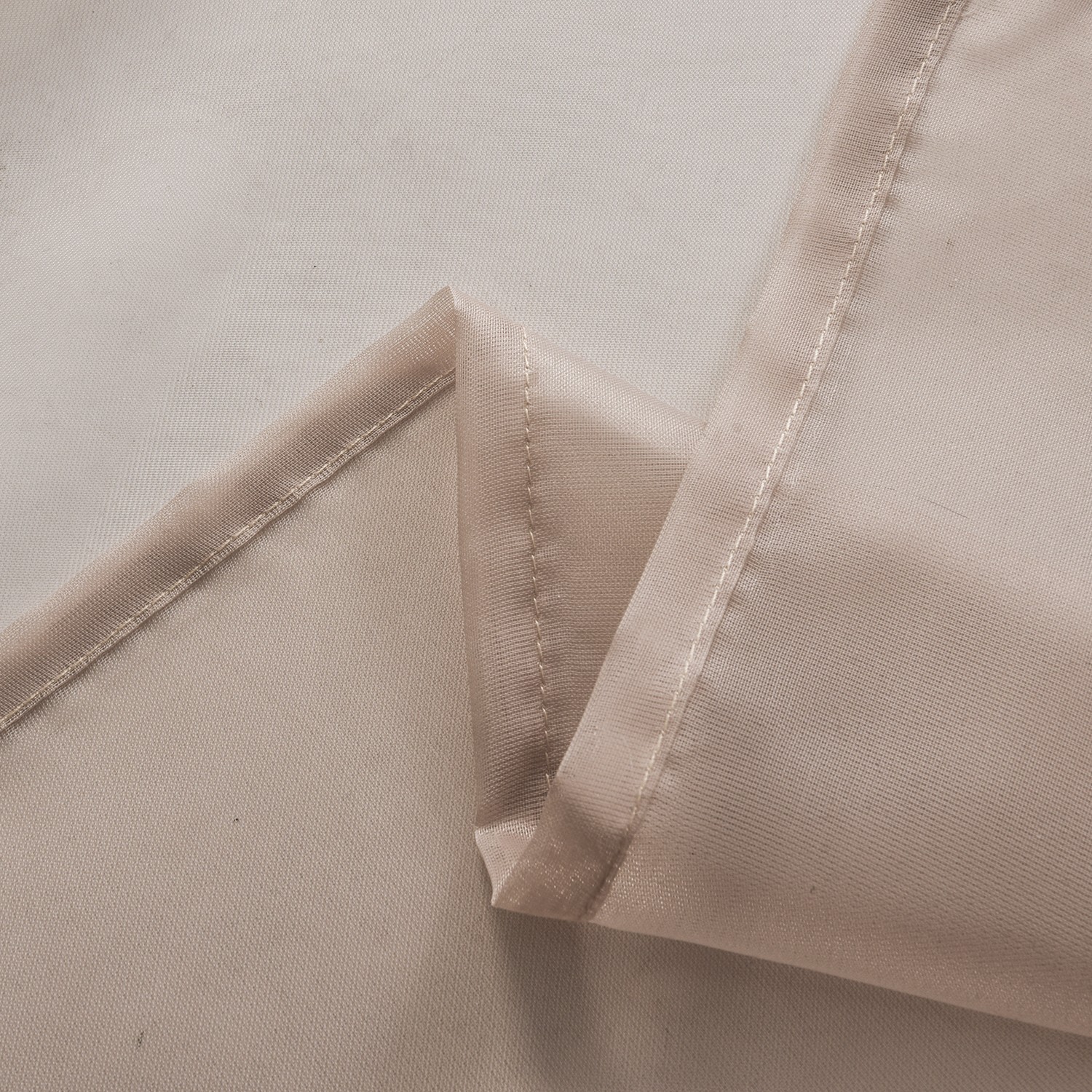 2 Panels Basic Rod Pocket Sheer Curtains with Attached Valance, Voile Drapes