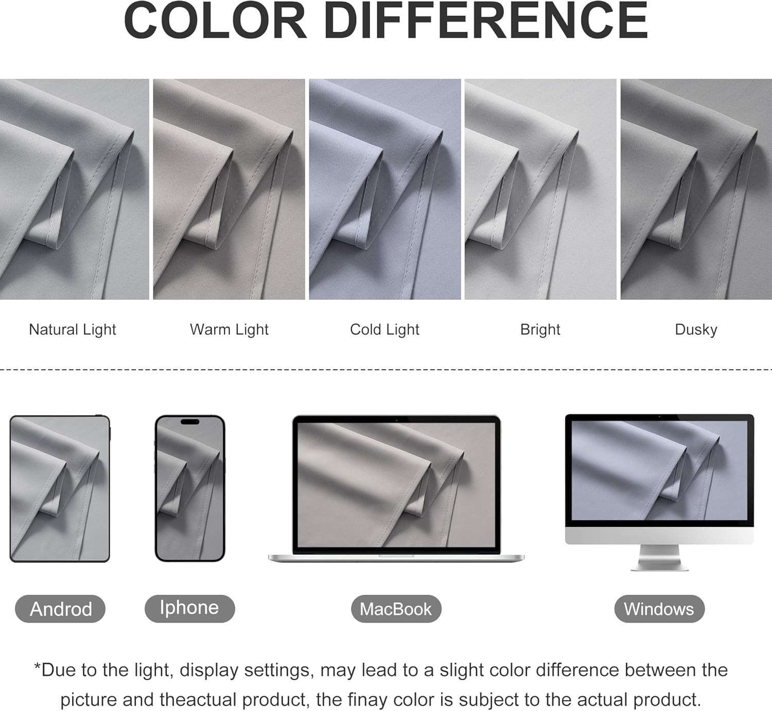 Elegant Light Grey Waterproof Blackout Panel – Ideal for Patio & Gazebo Use