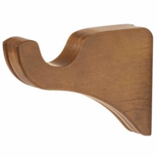 Kirsch Wood Trend Classic 3 1/2″ Return Bracket:1 3/8″ pole,ESTATE OAK 5611EG820