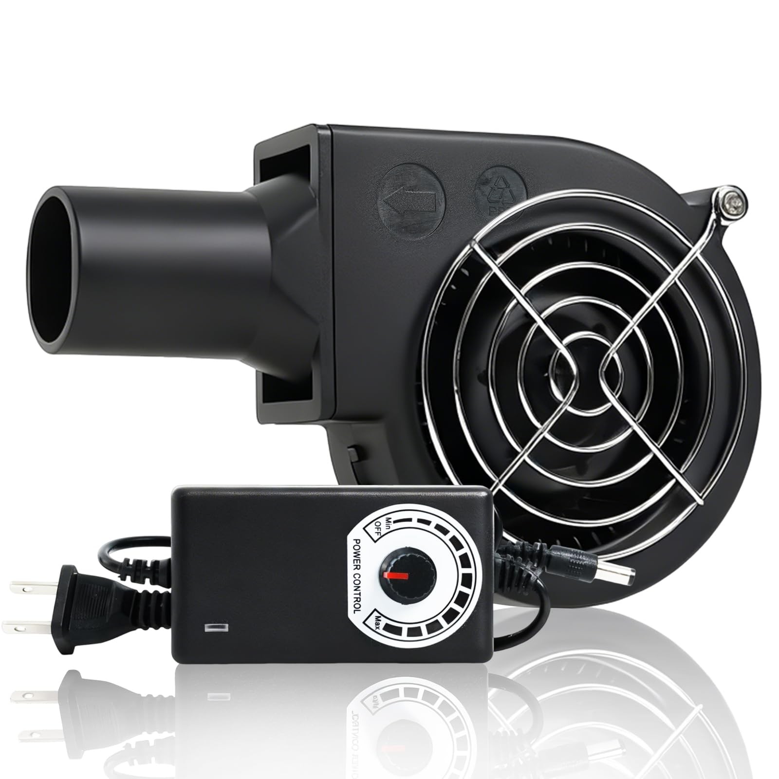BBQ 97mm × 33mm Blower Fan, High Airflow 110V 120V Variable Speed