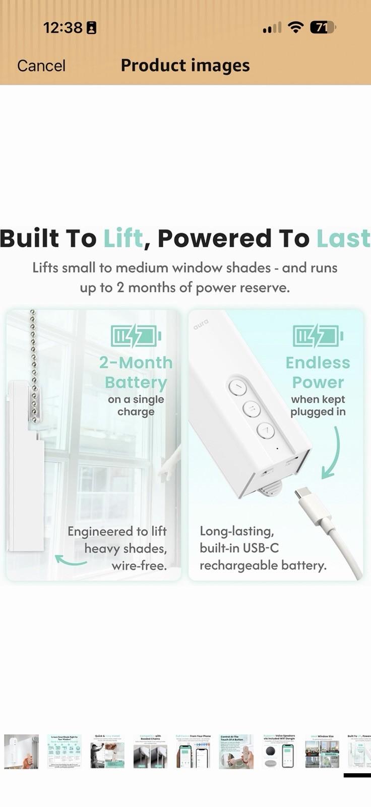Aura Roller Smart Shade Driver, Remote Control & WiFi Dongle | Automate Existing