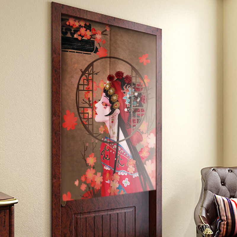 80X120cm Door Curtain Room Divider Linen Cotton Japanese Noren Home Decor Retro