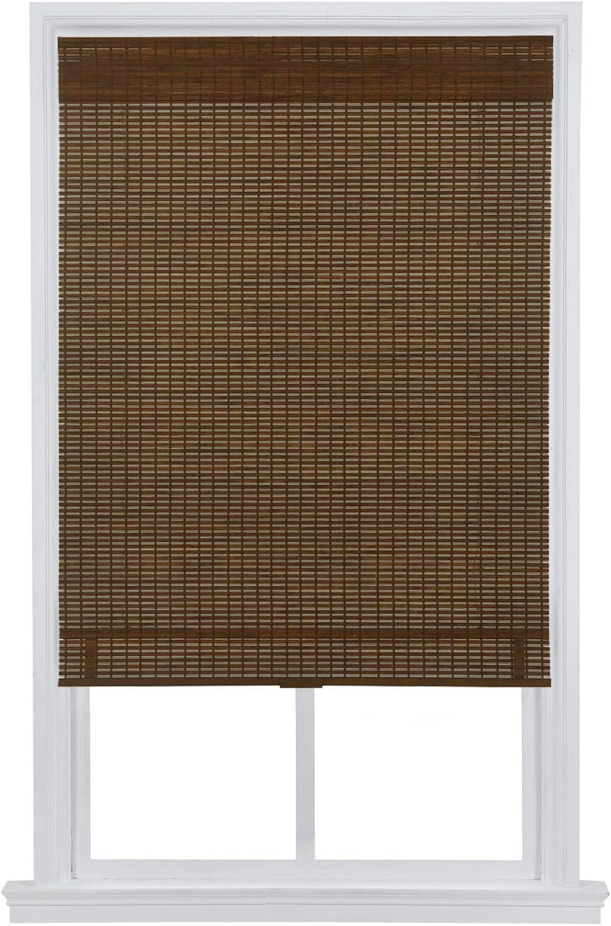 23 x 64 in Sedona Cordless Bamboo Roman Shades – Pecan – WS02C-2364