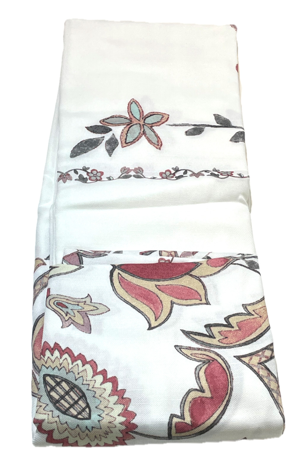 CHF Industries Farrah Panel 50″ x 95″ White Multi-Color Blush Rod Pocket