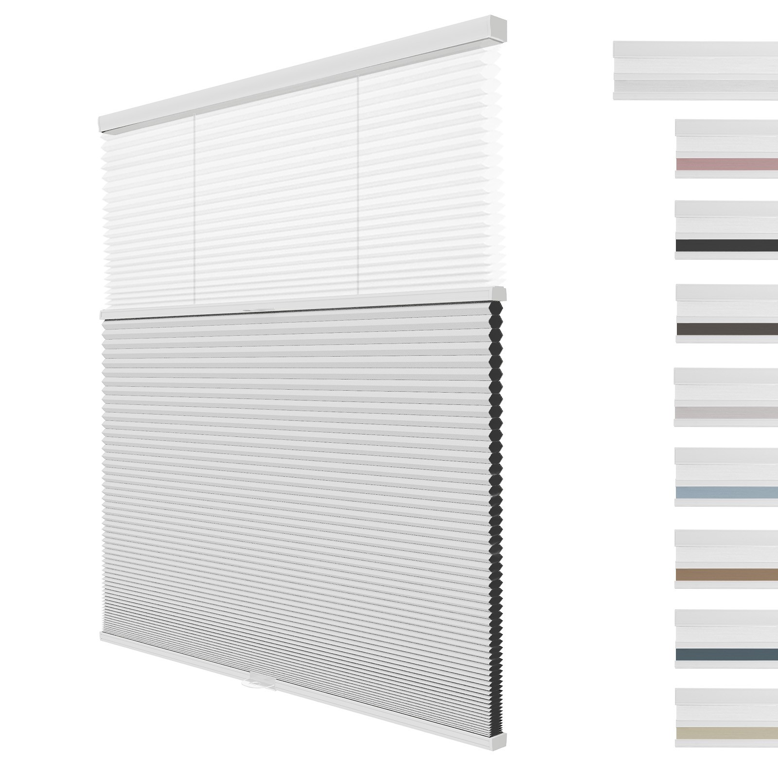 Changshade CUSTOM Blackout/Light Filtering Honeycomb Day Night Cellular Shades