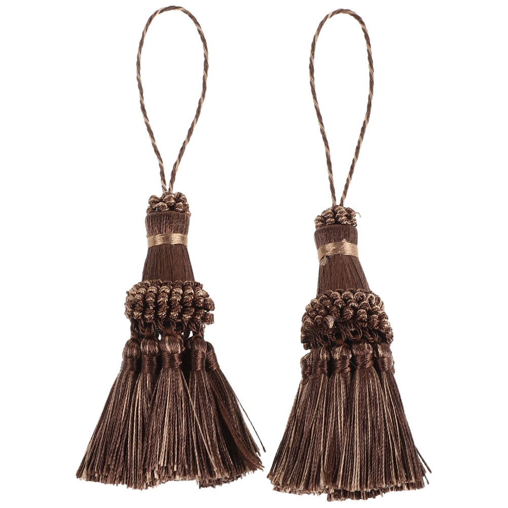 2 Pcs Curtain Hanging Tassels Tie Backs for Curtains Craft Fringe