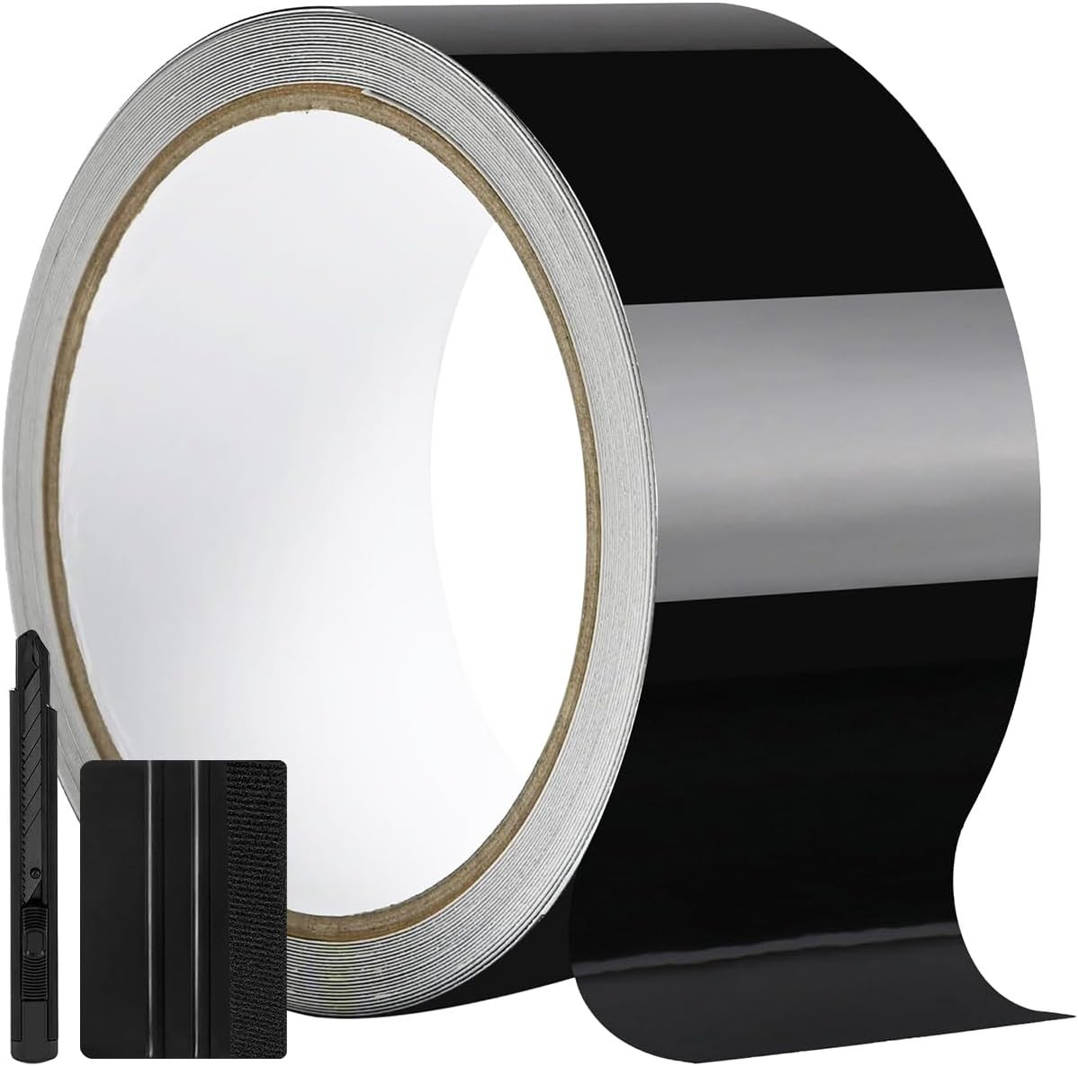 2″x30Ft Gloss Black Vinyl Wrap Chrome Delete Air Release Tool Kit Car Trim