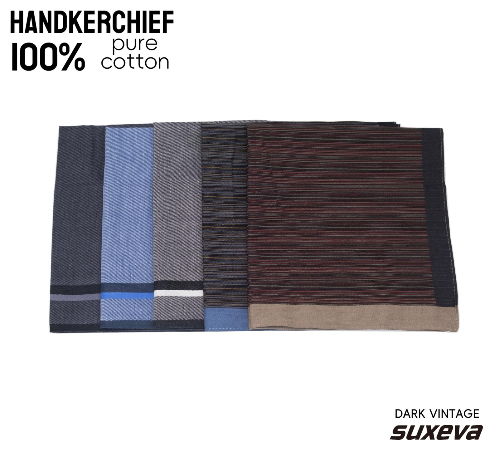 Men’s 12 Pack 100% Cotton Checkered Handkerchiefs, 15.75 Inch Soft Absorbent …