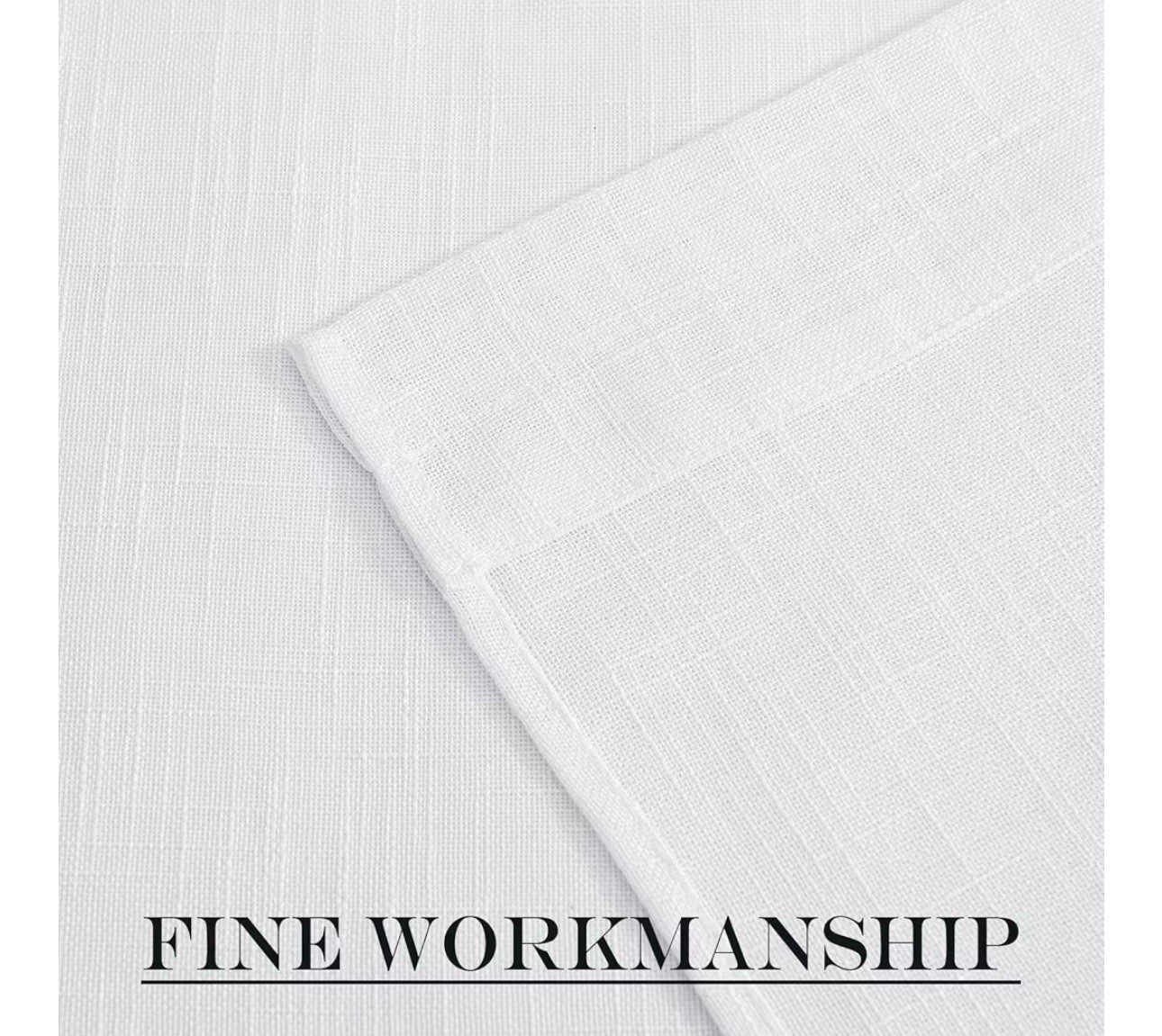 NICETOWN White 52×40 1 Panel front curtain door semi-transparent voile French