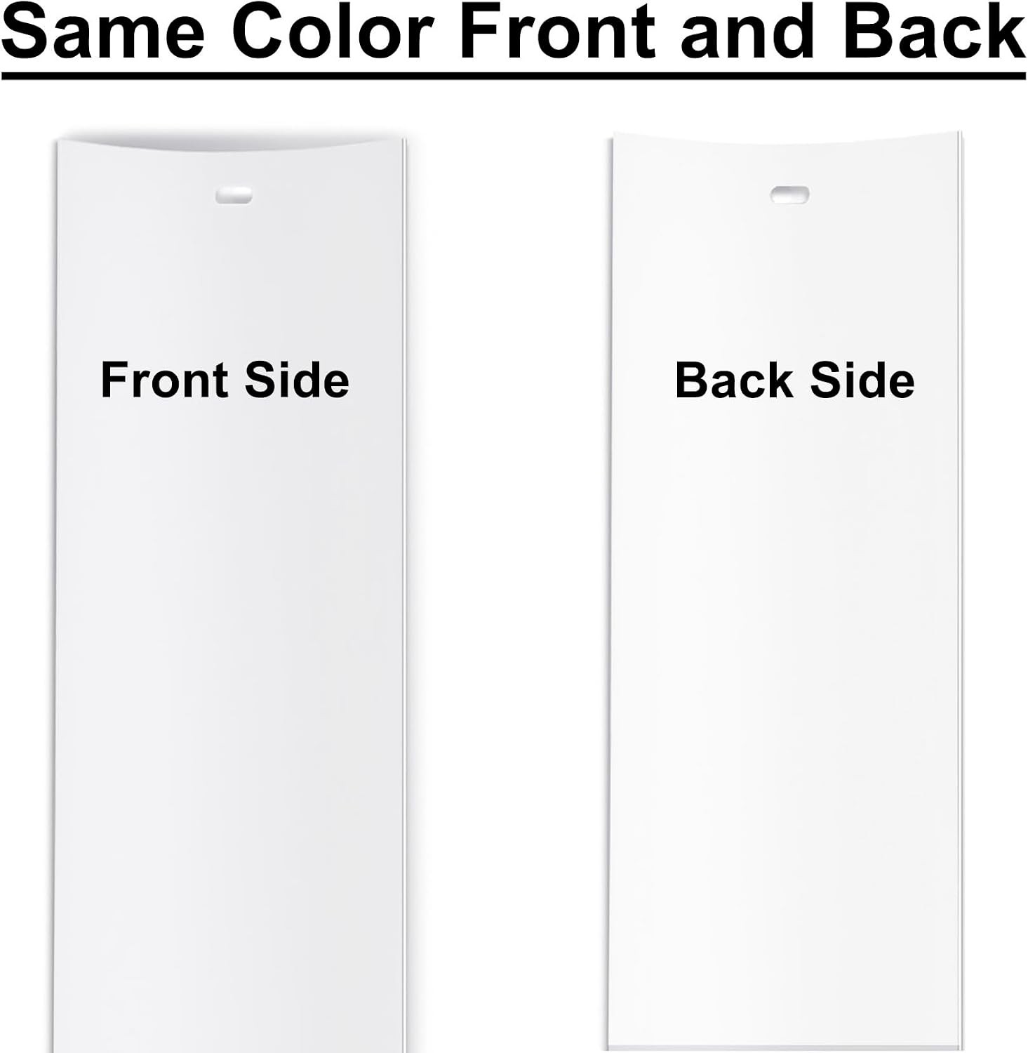 Vertical Blinds Replacement Slats Heavy Duty PVC Smooth Curved (White) You Pick