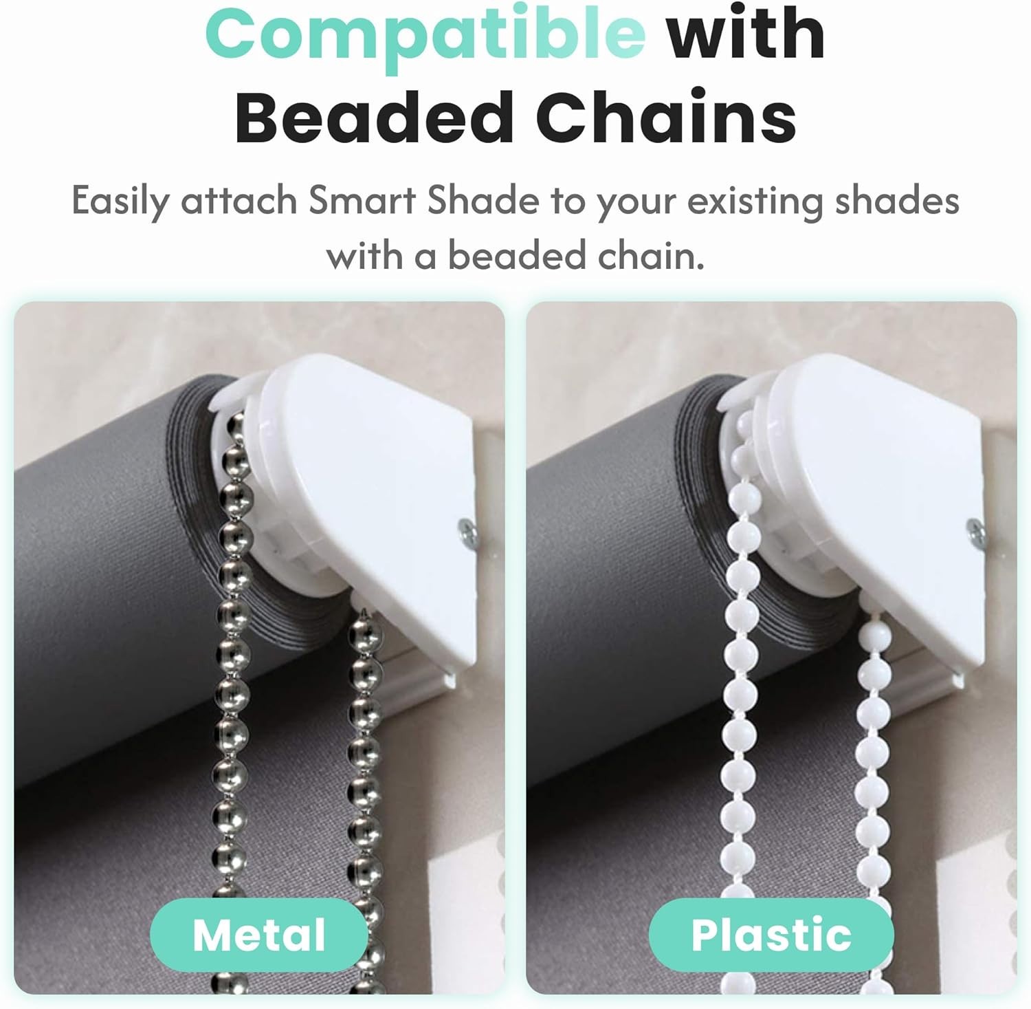 Aura Roller Smart Shade Driver With Remote & WiFi Dongle For Beaded Cord Shades