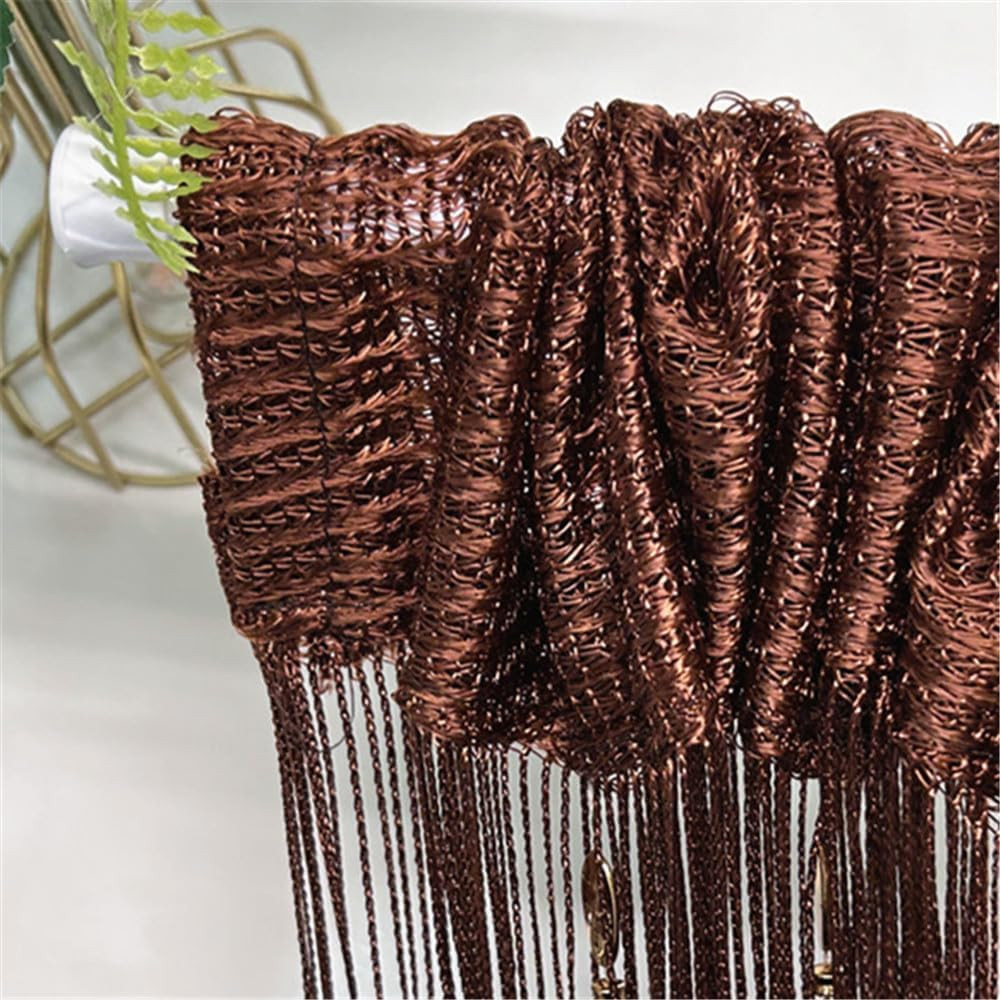 100Cmx200Cm Decorative Door String Curtain Beads Wall Panel Fringe Window Room D