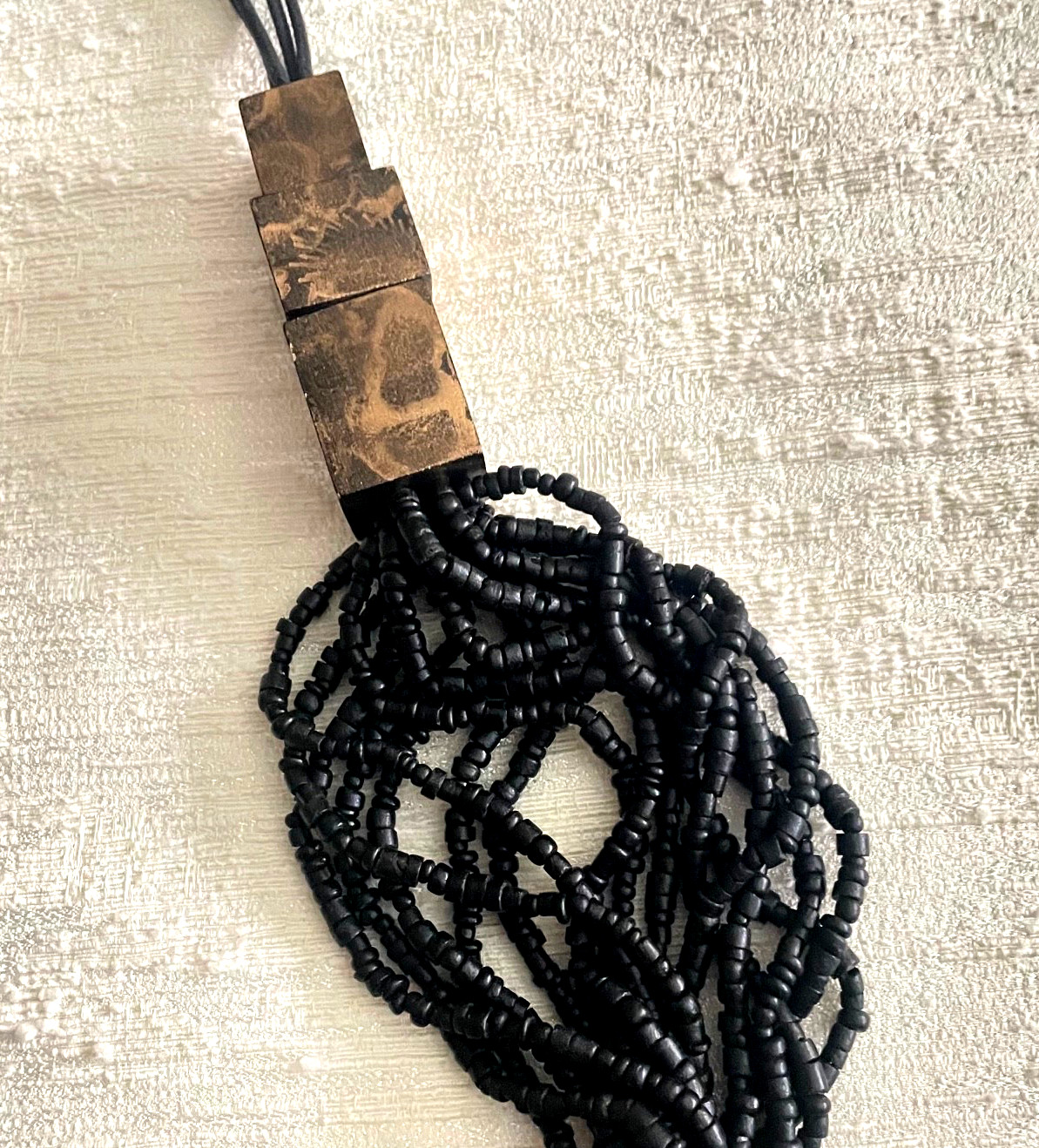 SAMUEL & SONS Custom Order Beaded Tie Back Curtain Rope Holder Art Deco
