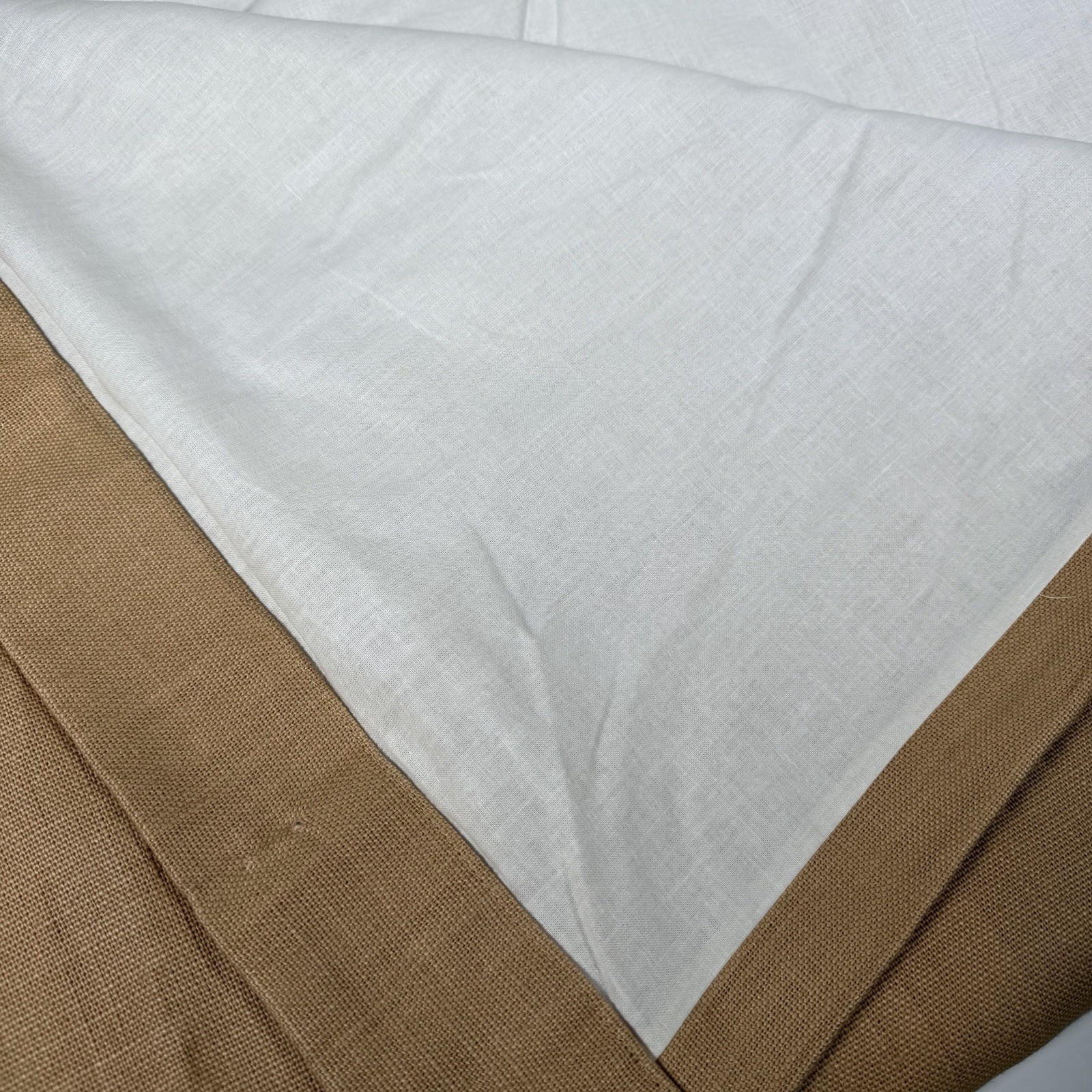 RH Restoration Hardware Belgian 100% Linen Curtain 1 Panel 50×108 Straw Tan 1 PC
